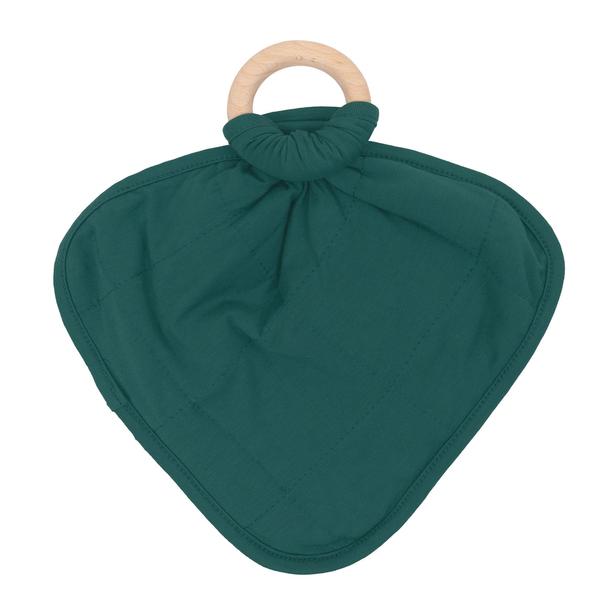 Kyte Baby Lovey Emerald / Infant Lovey in Emerald with Removable Wooden Teething Ring