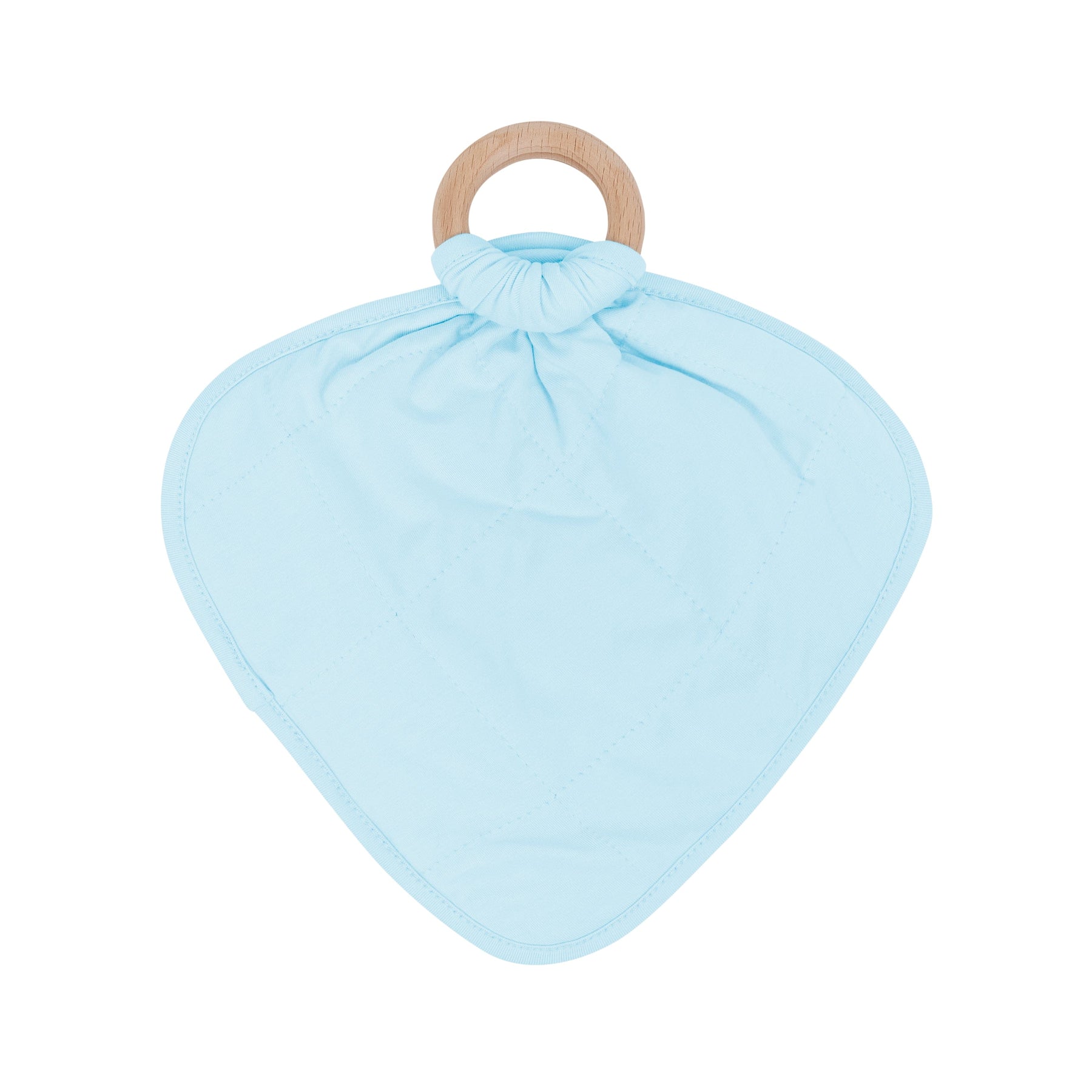 Kyte Baby Lovey Powder / Infant Lovey in Powder with Removable Wooden Teething Ring