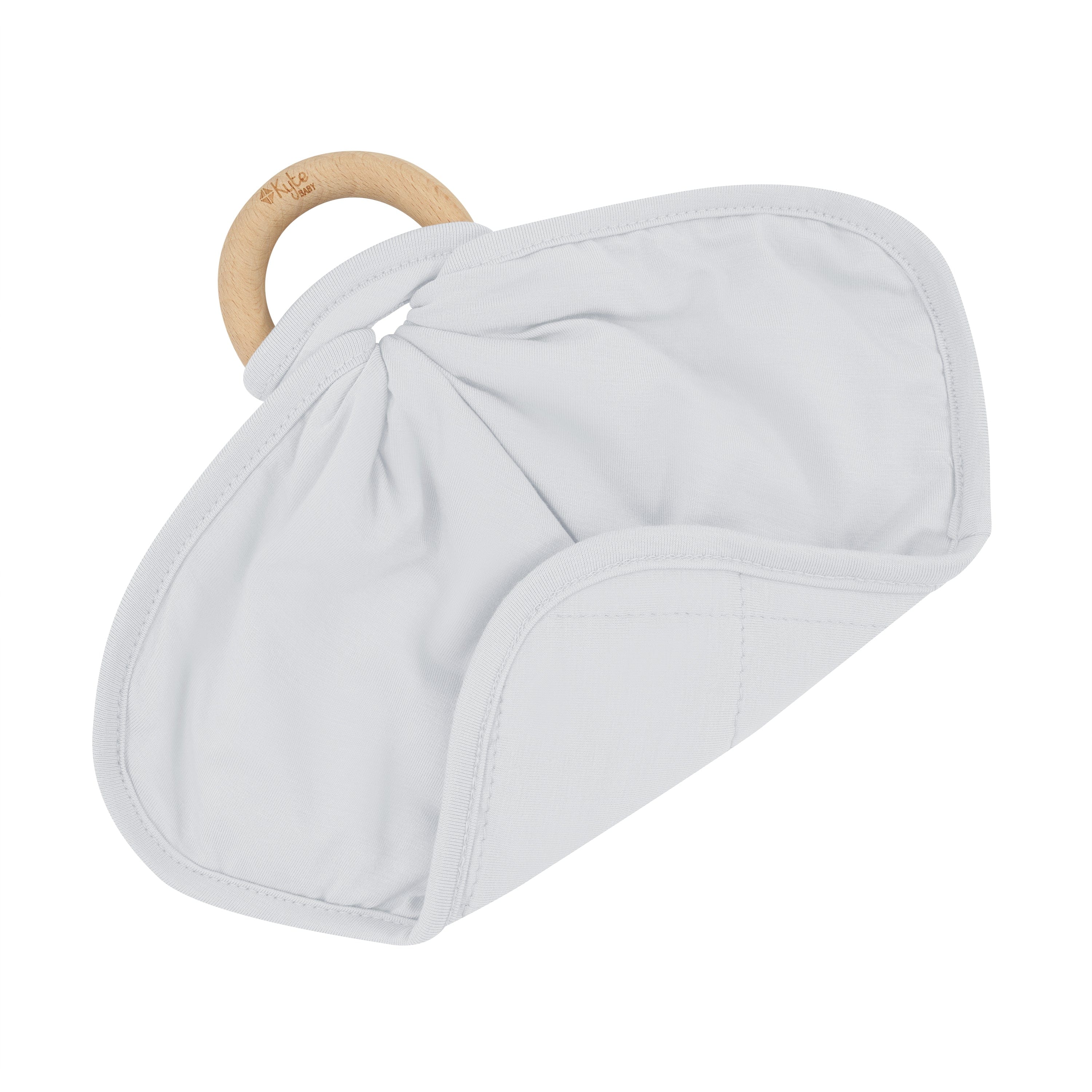 Kyte Baby Lovey Storm / Infant Lovey in Storm with Removable Wooden Teething Ring