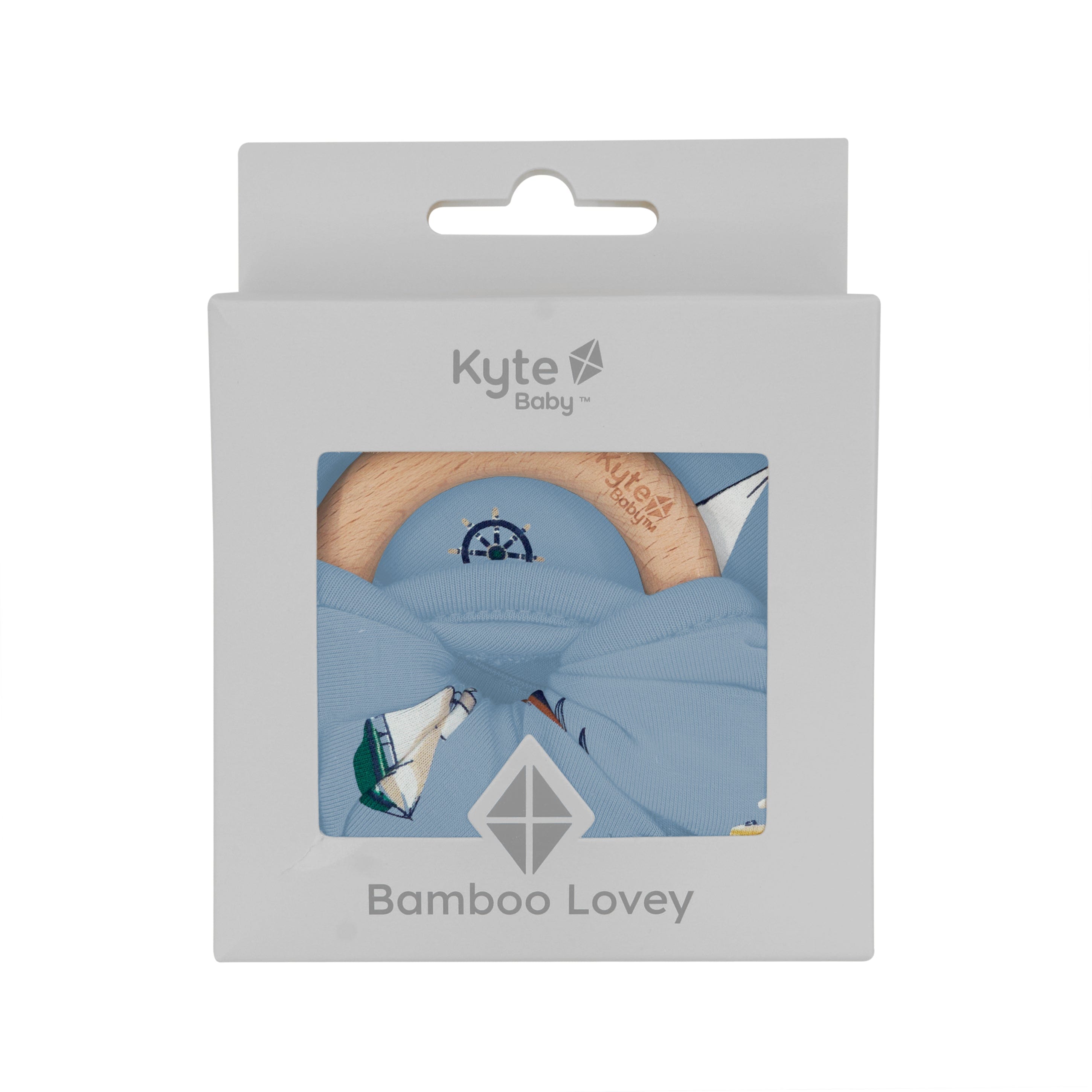 Kyte Baby Lovey Vintage Boats / Infant Lovey in Vintage Boats with Removable Teething Ring