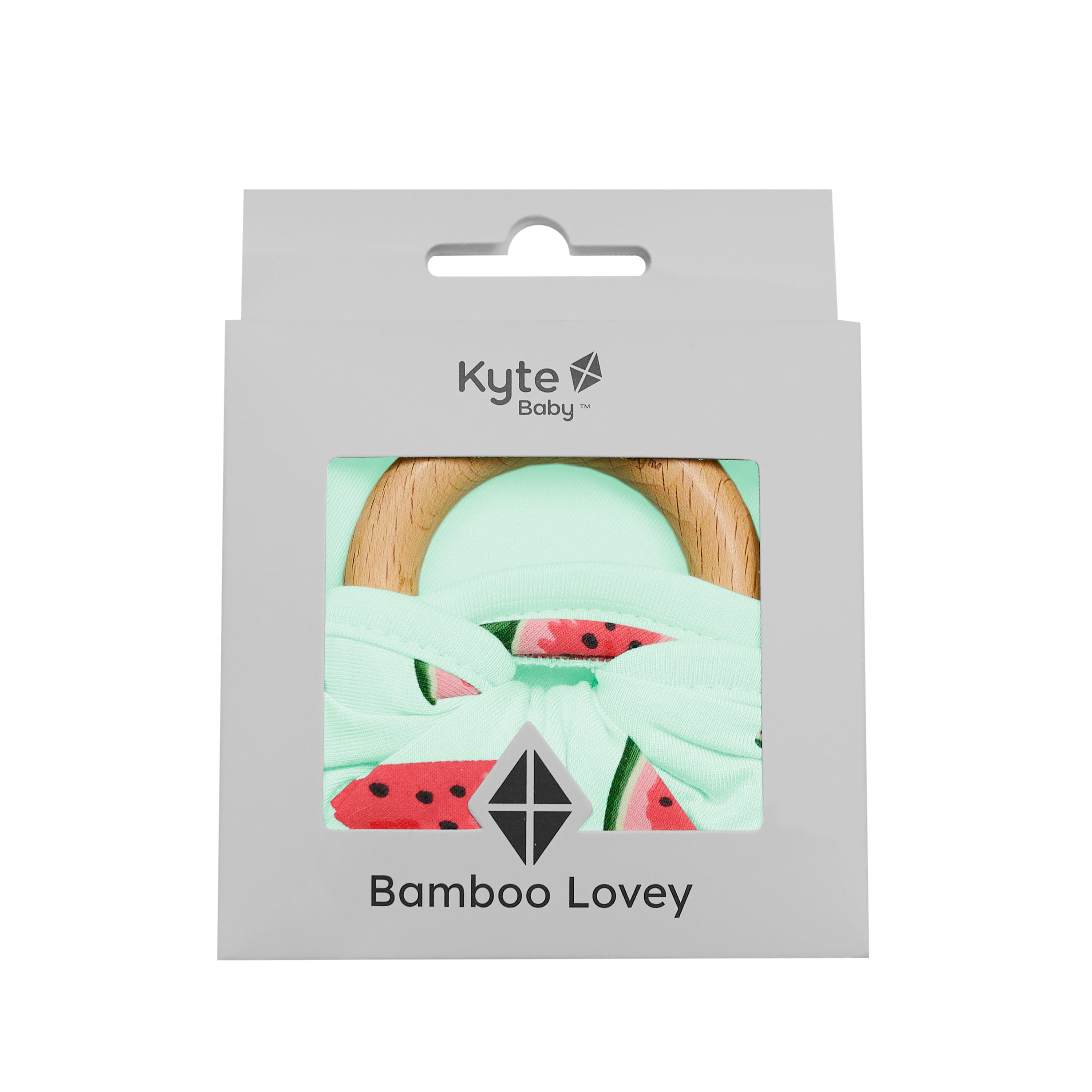 Kyte Baby Lovey Watermelon / Infant Lovey in Watermelon with Removable Teething Ring