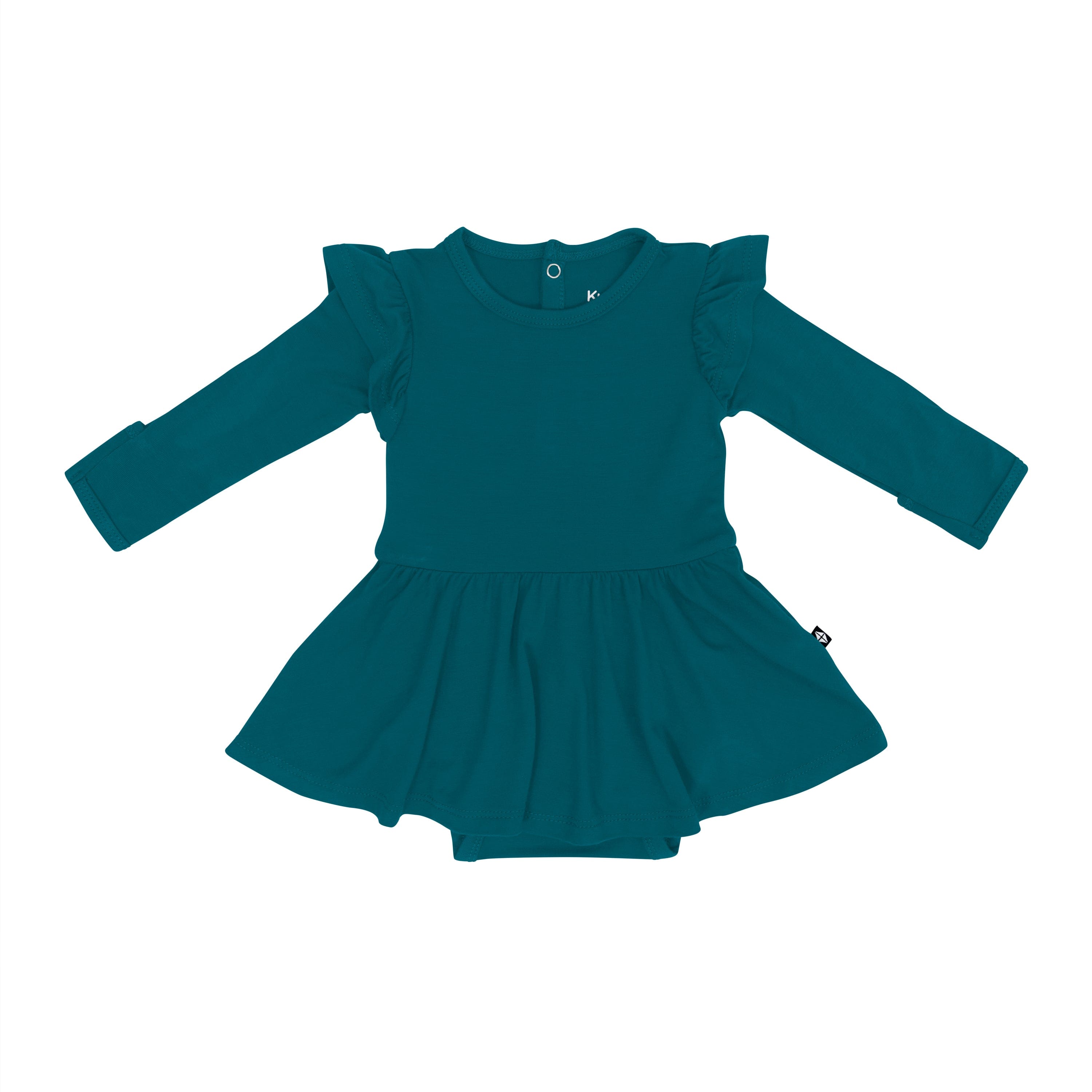 Kyte Baby Twirl Bodysuit Dress in Loch