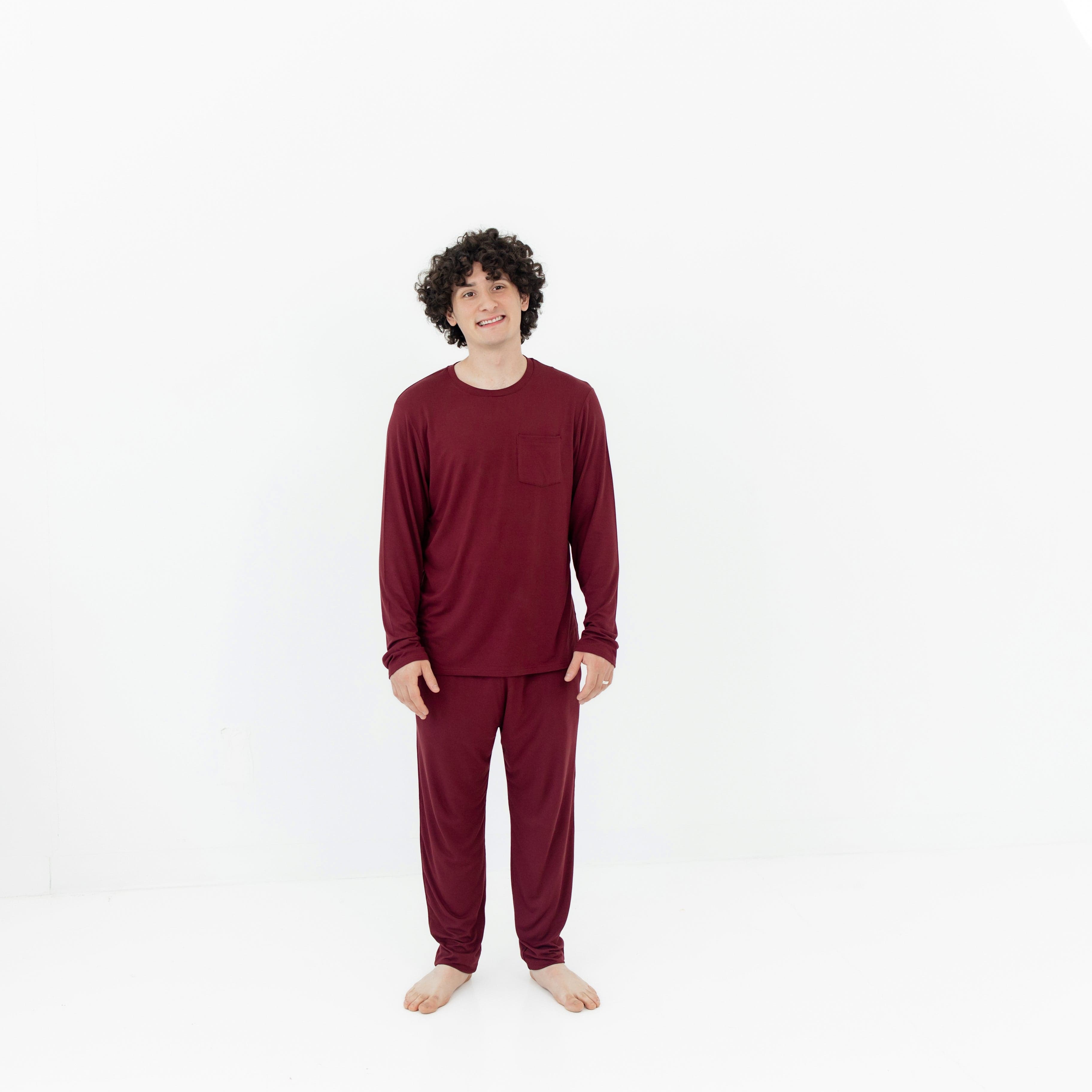 Men s Jogger Set in Burgundy Burgundy Men s S