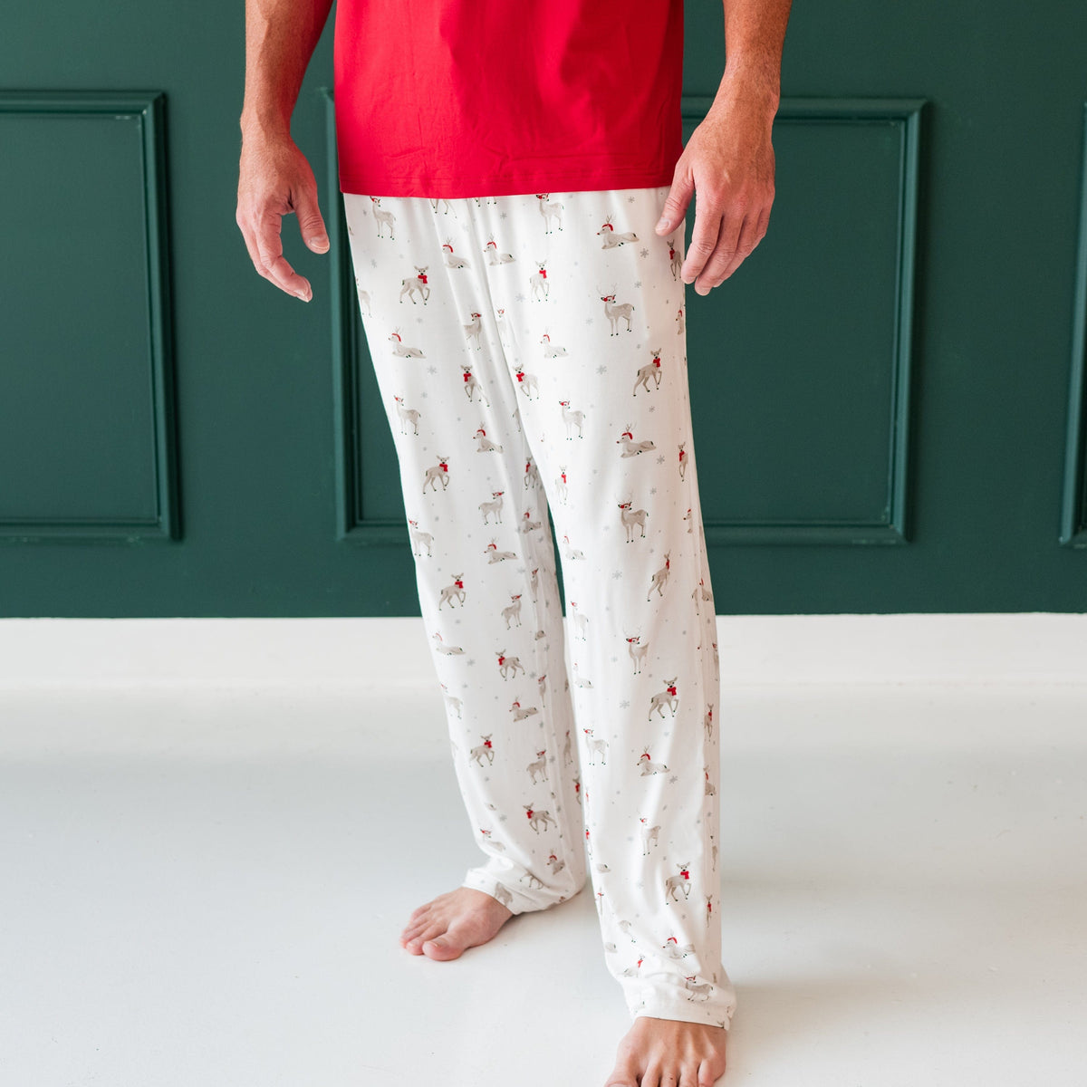 Kyte Baby Men's Lounge Pants Men's Lounge Pants in Cloud Deer