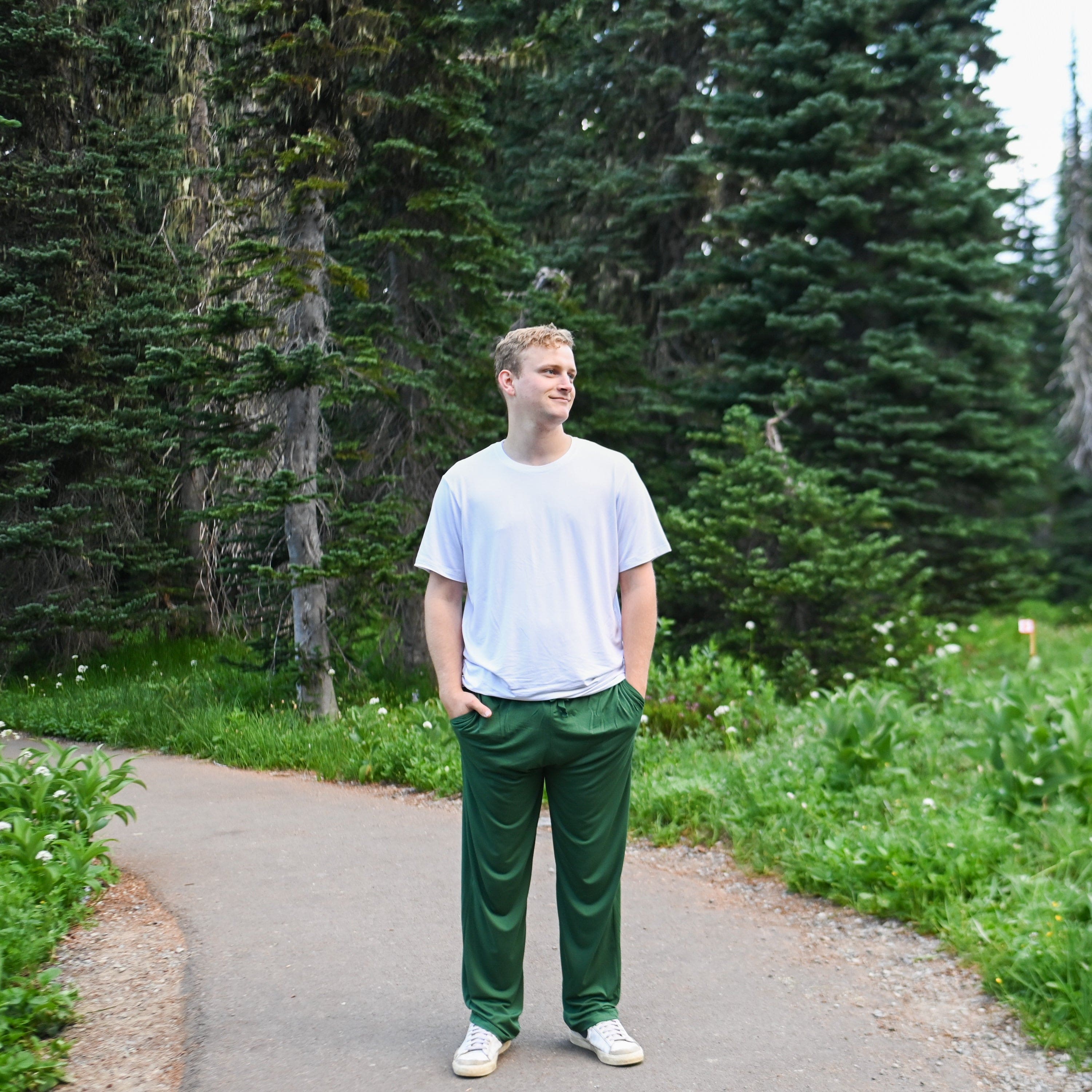 Men s Lounge Pants in Forest