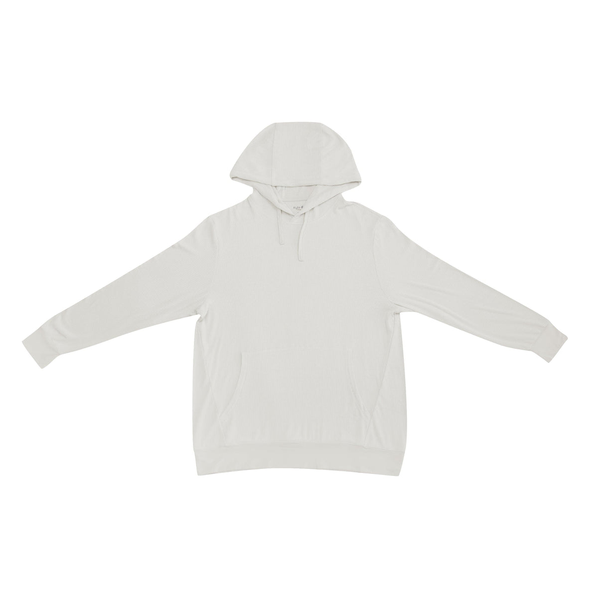 Kyte Baby Men's Ribbed Hoodie in Oat