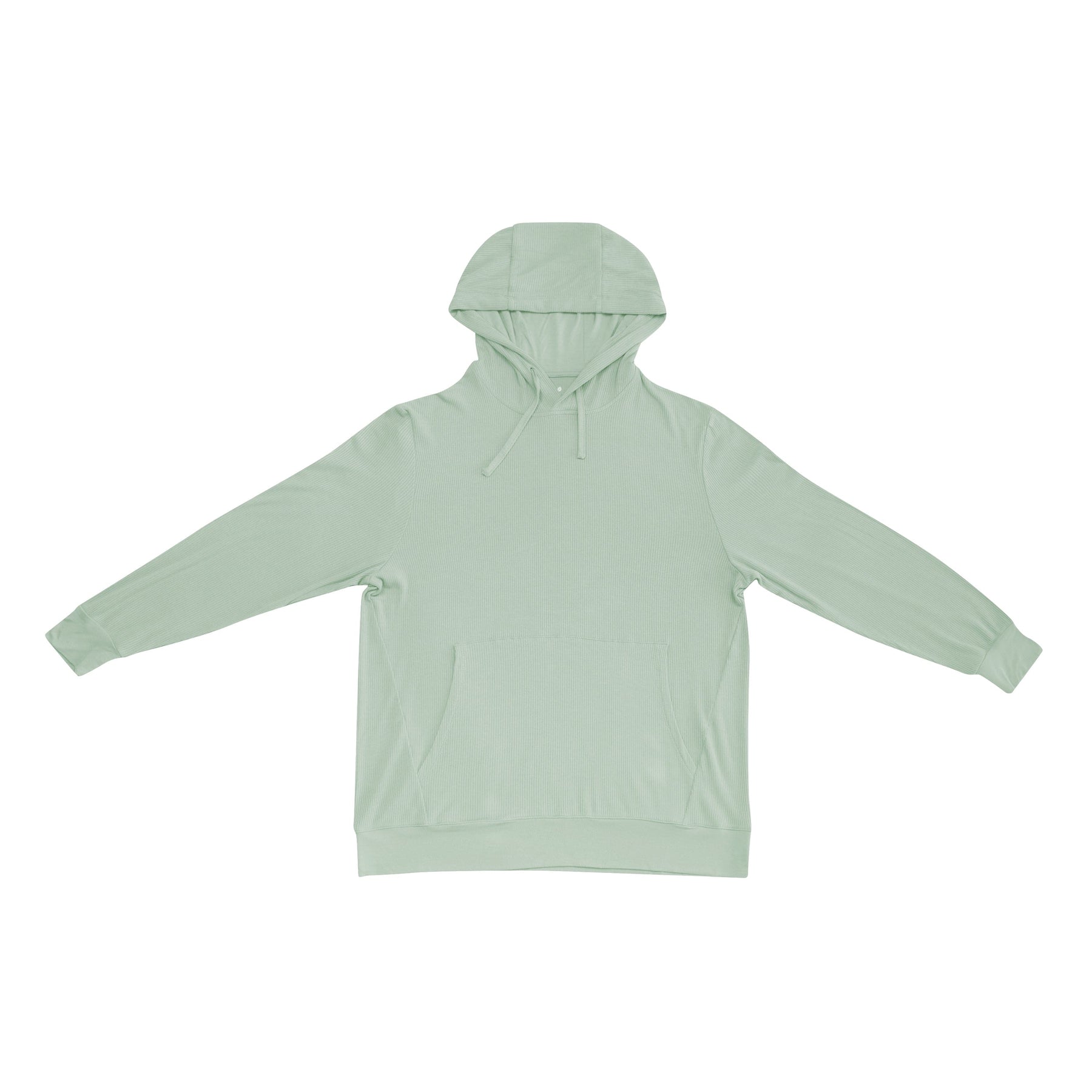 Kyte Baby Men's Ribbed Hoodie Men's Ribbed Hoodie in Thyme