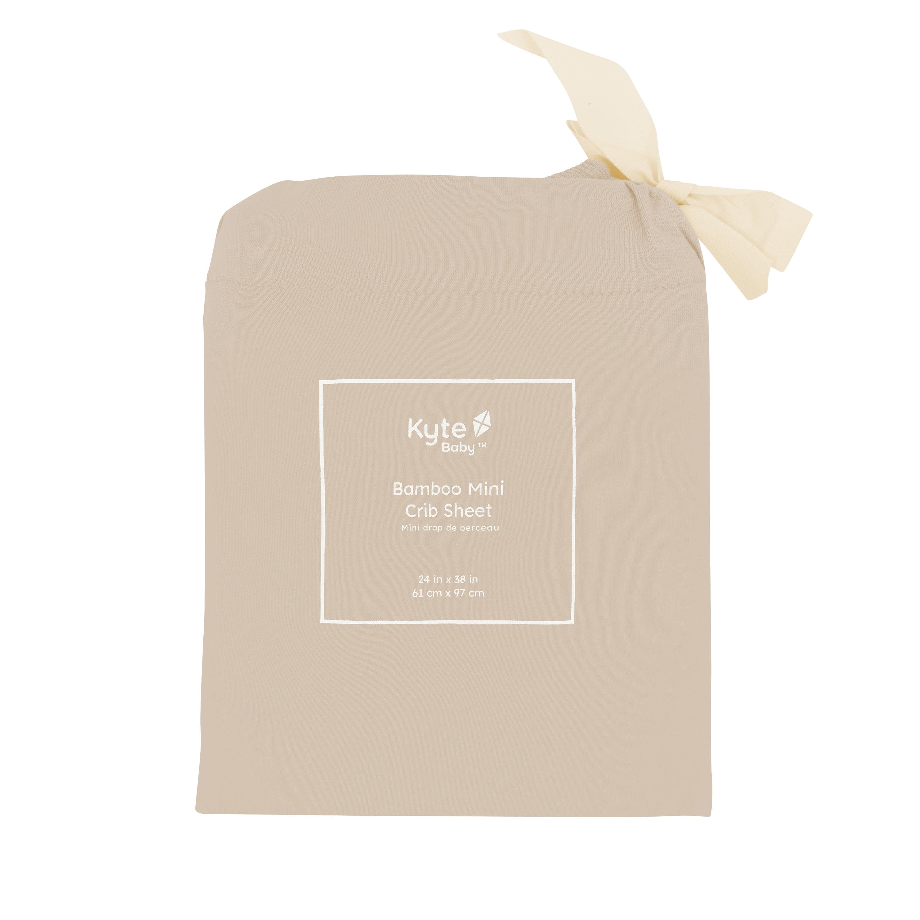 Kyte Baby Mini Crib Sheet Almond / Mini Crib Sheet Mini Crib Sheet in Almond