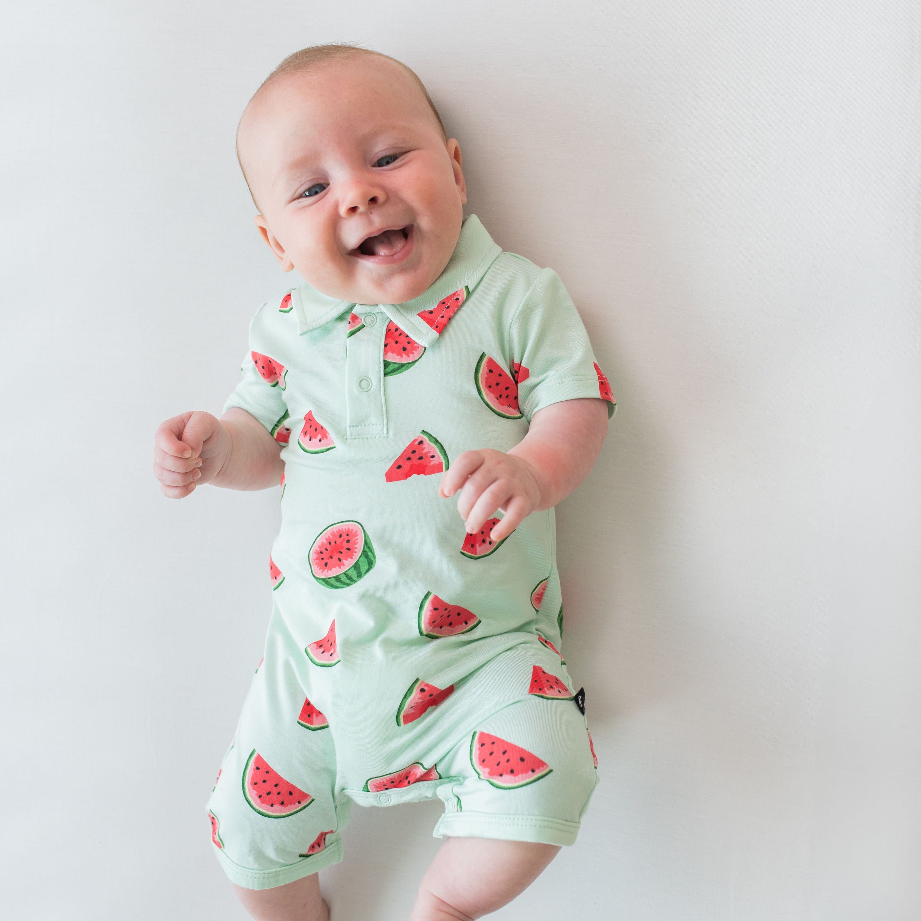 Kyte Baby Polo Short All Polo Shortall in Watermelon