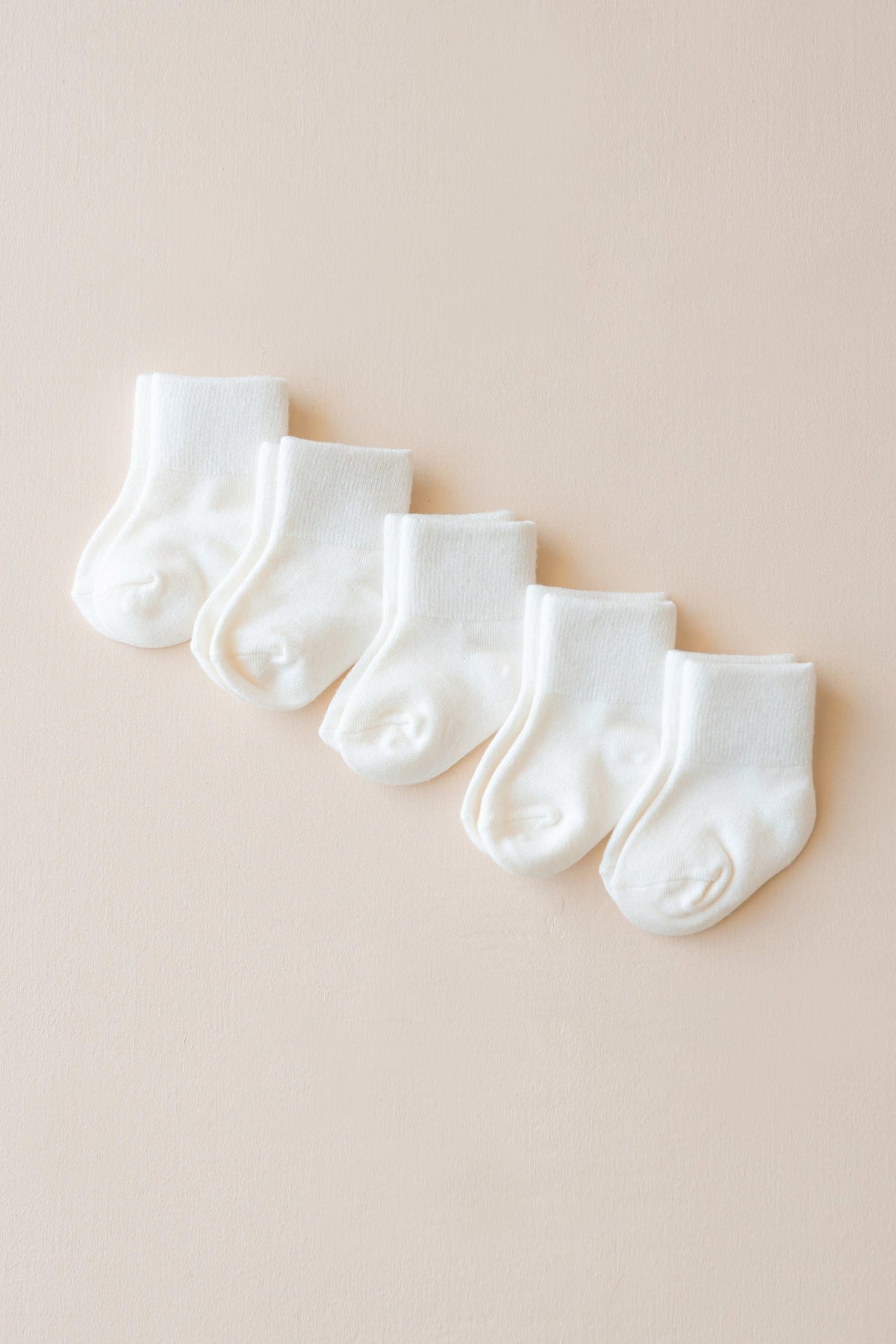 Kyte Baby Quarter Socks 5-Pack in Cloud
