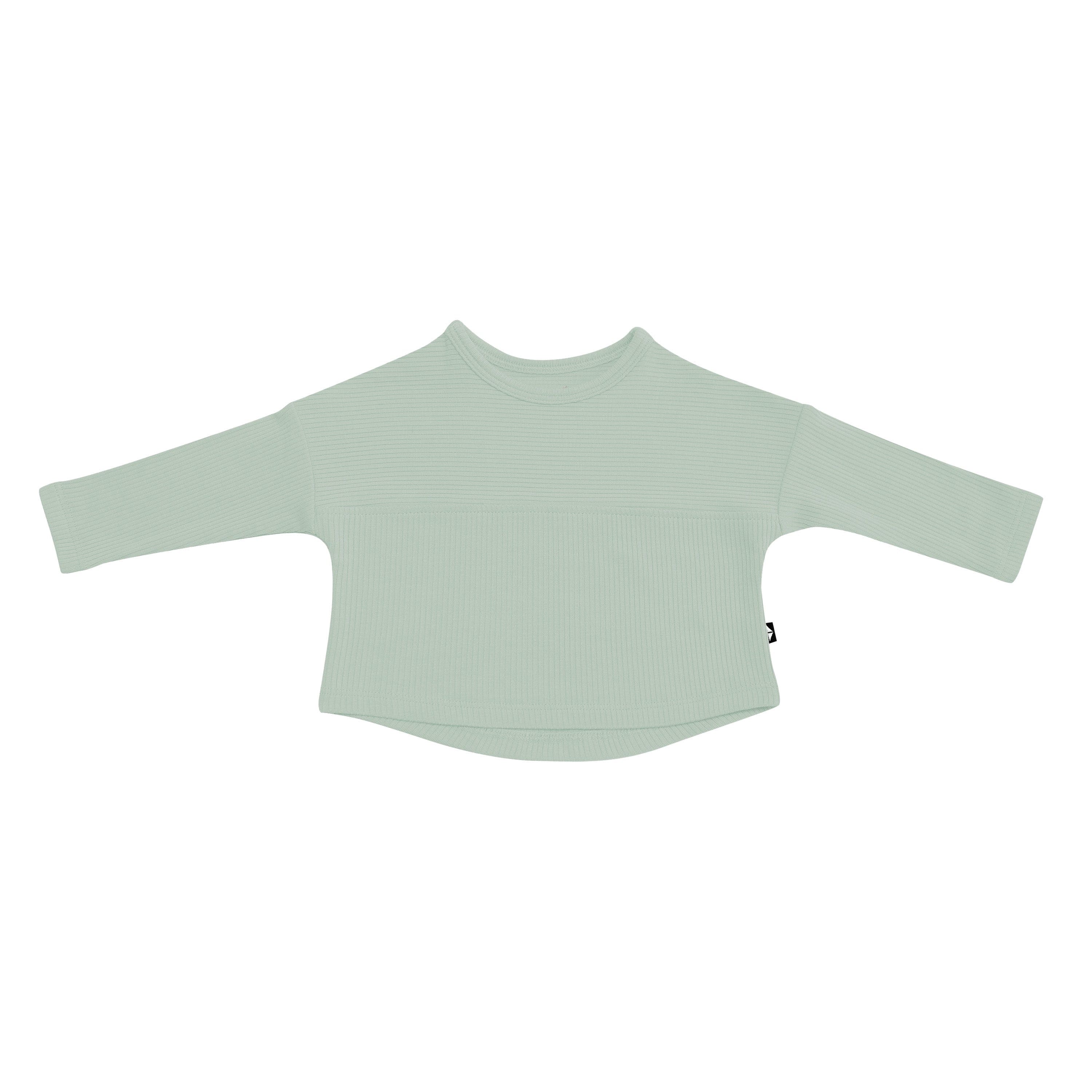 Kyte Baby Ribbed Drop Shoulder Top in Thyme