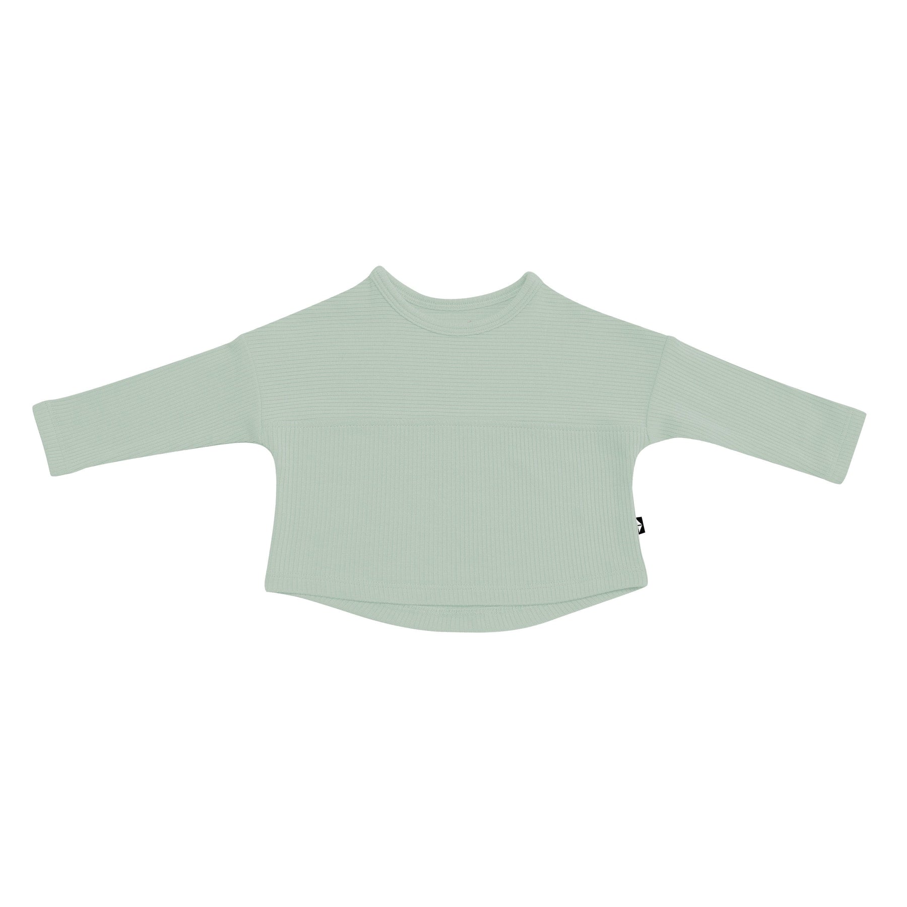 Kyte Baby Ribbed Drop Shoulder Top Ribbed Drop Shoulder Top in Thyme