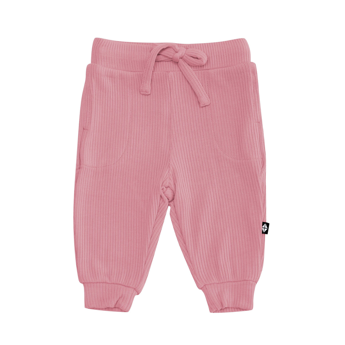 Kyte Baby Ribbed Jogger Pant Ribbed Jogger Pant in Apple Blossom