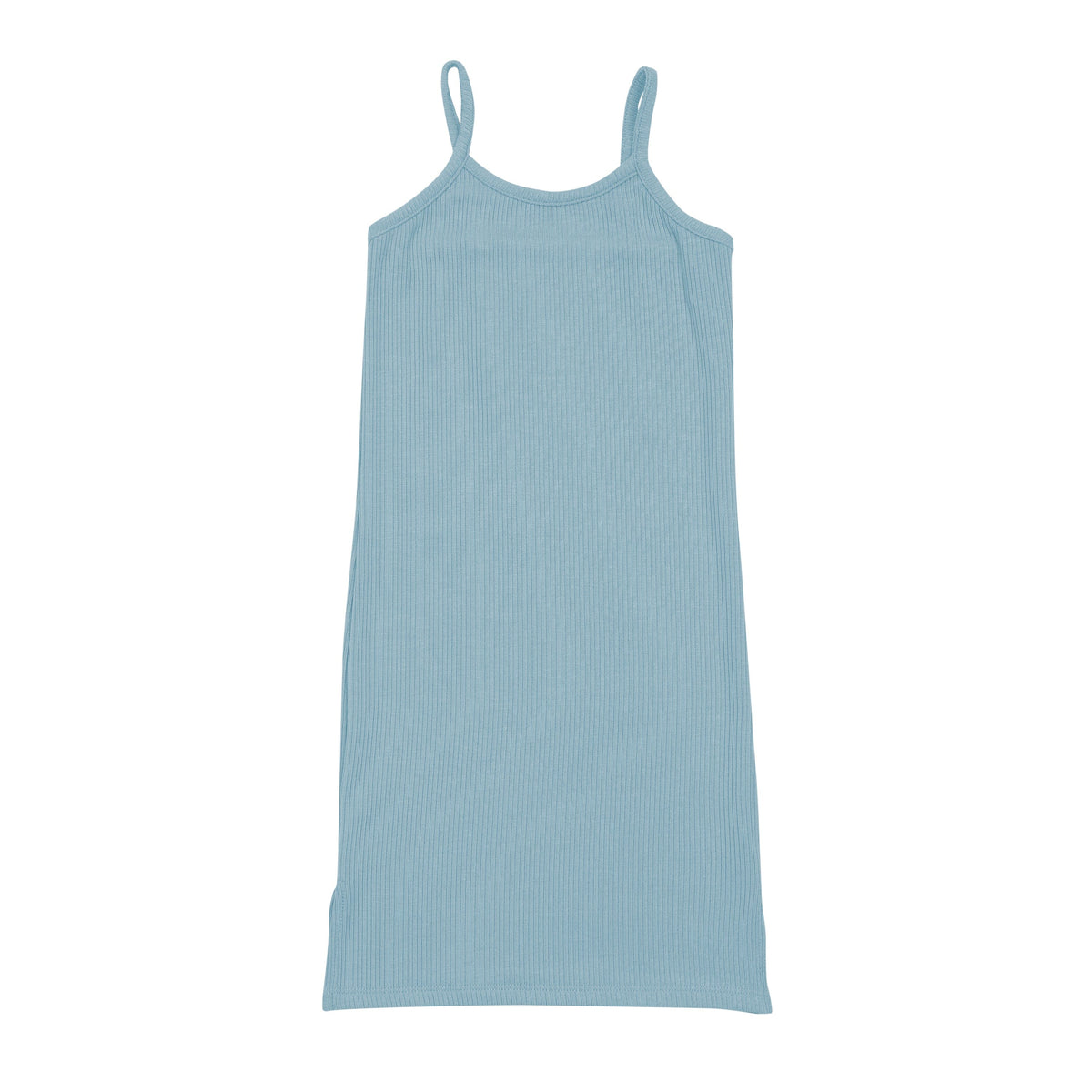 Kyte Baby Ribbed Toddler Cami Dress Ribbed Toddler Cami Dress in Dusty Blue