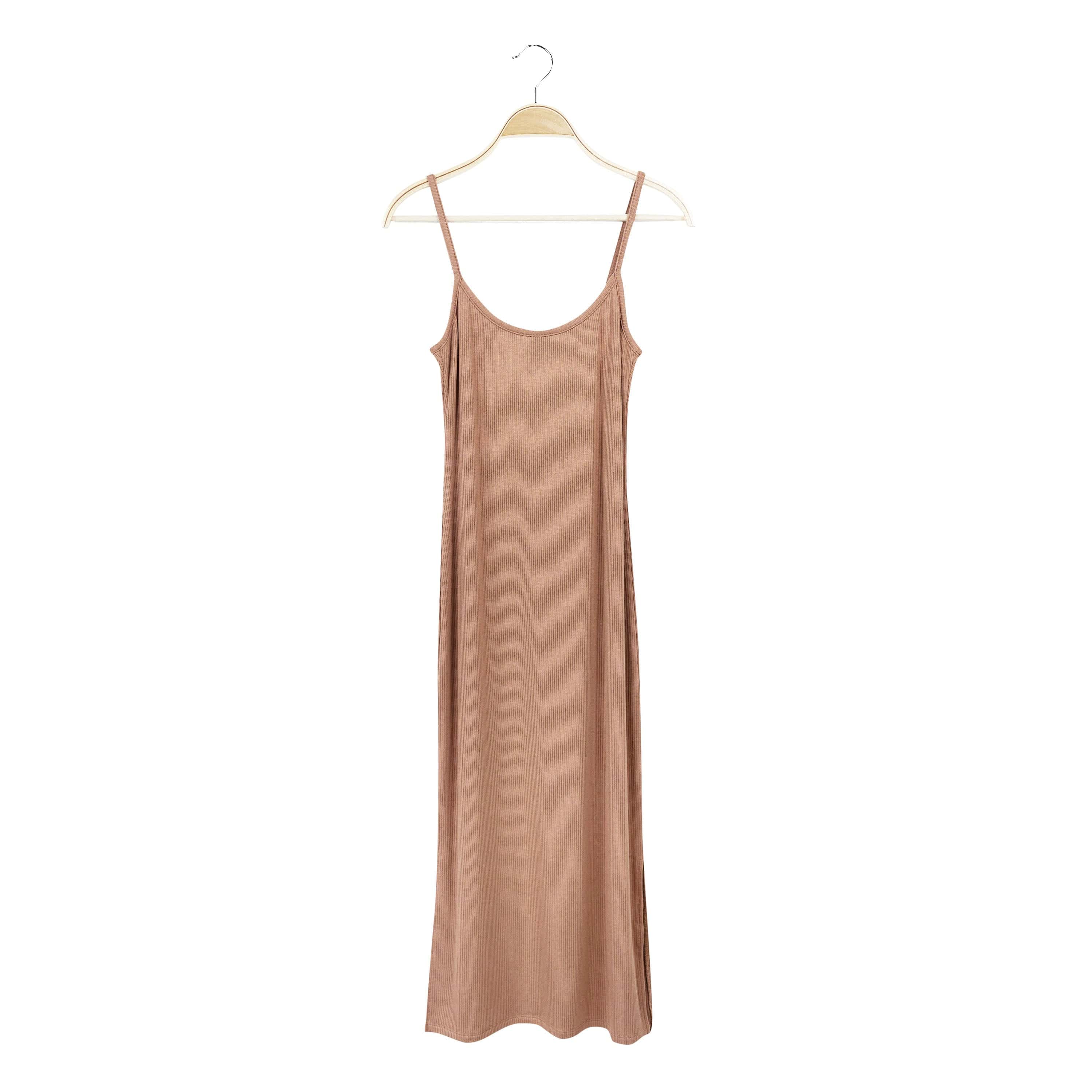Kyte Baby Ribbed Women's Cami Dress Women's Ribbed Cami Dress in Latte