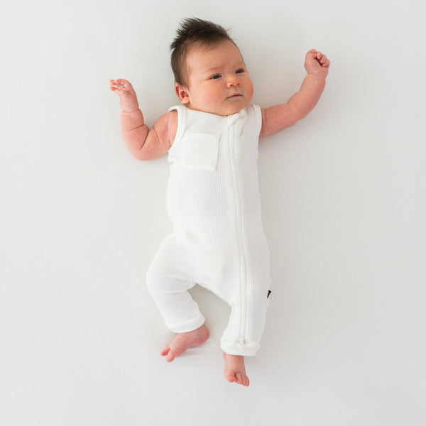 Kyte baby sleeveless romper kyte baby zip deals eucalyptus romper