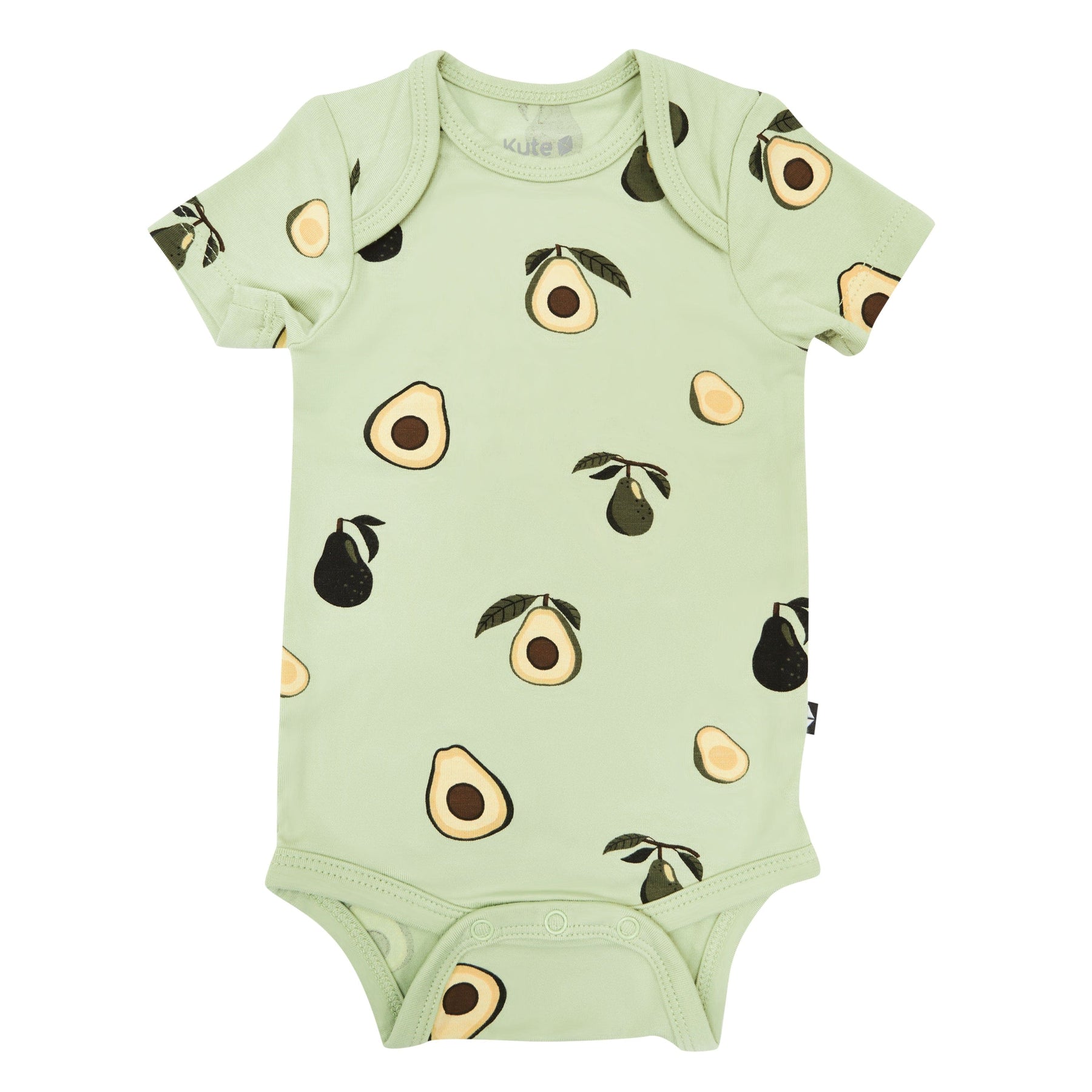 Kyte Baby Short Sleeve Bodysuits Bodysuit in Avocado