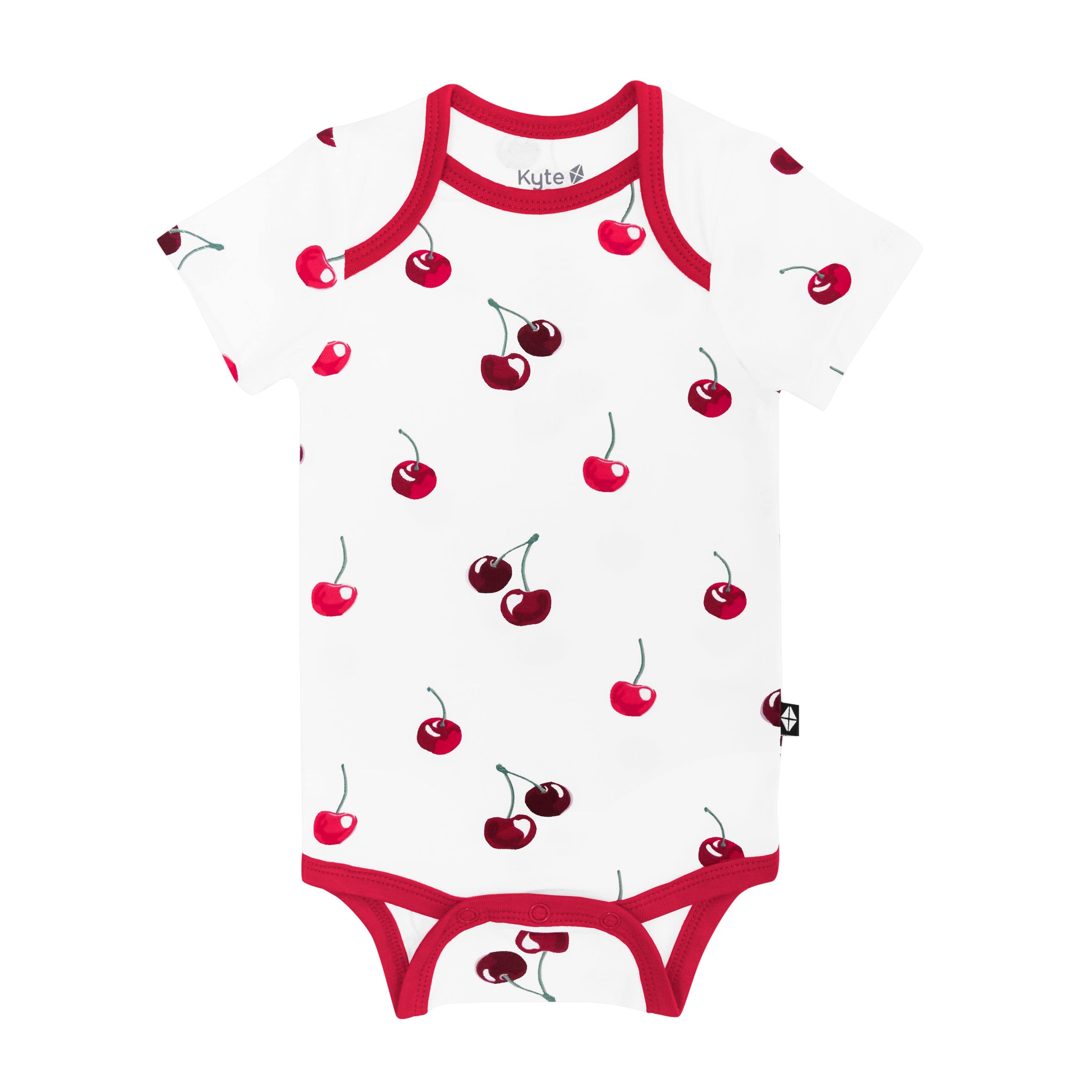 Kyte Baby Short Sleeve Bodysuits Bodysuit in Cherry