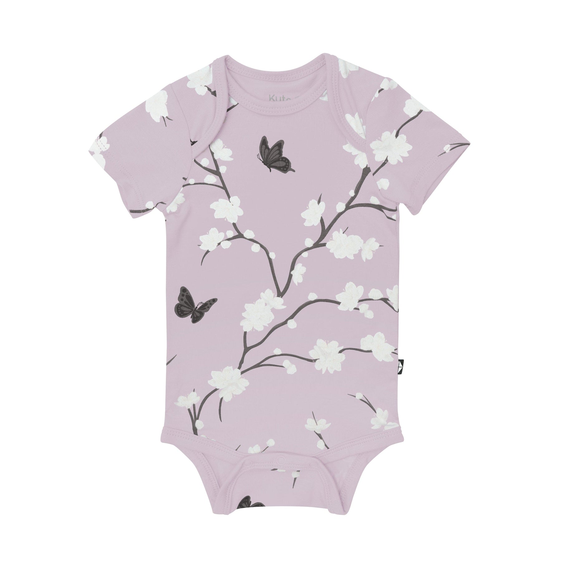 Kyte Baby Short Sleeve Bodysuits Bodysuit in Cherry Blossom
