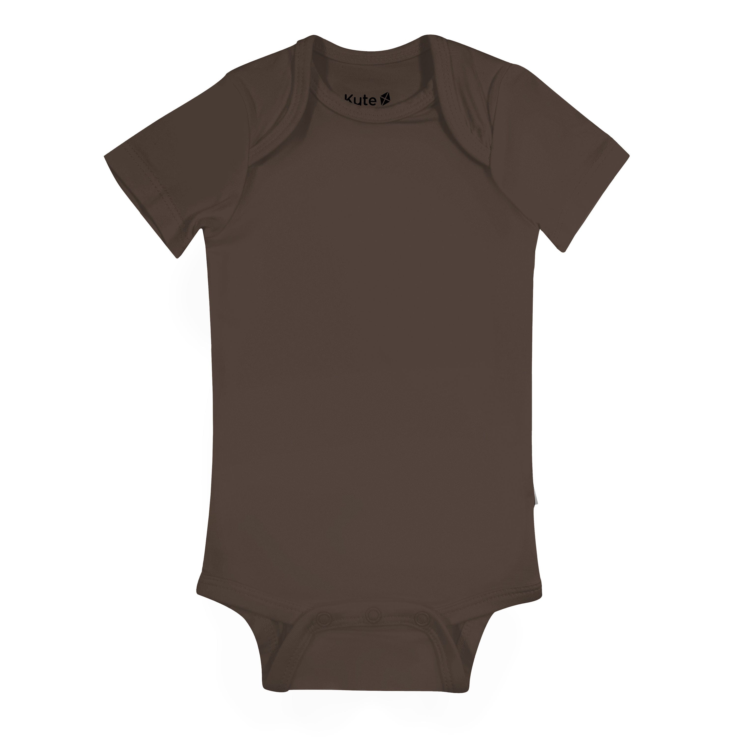 Kyte Baby Short Sleeve Bodysuits Bodysuit in Espresso