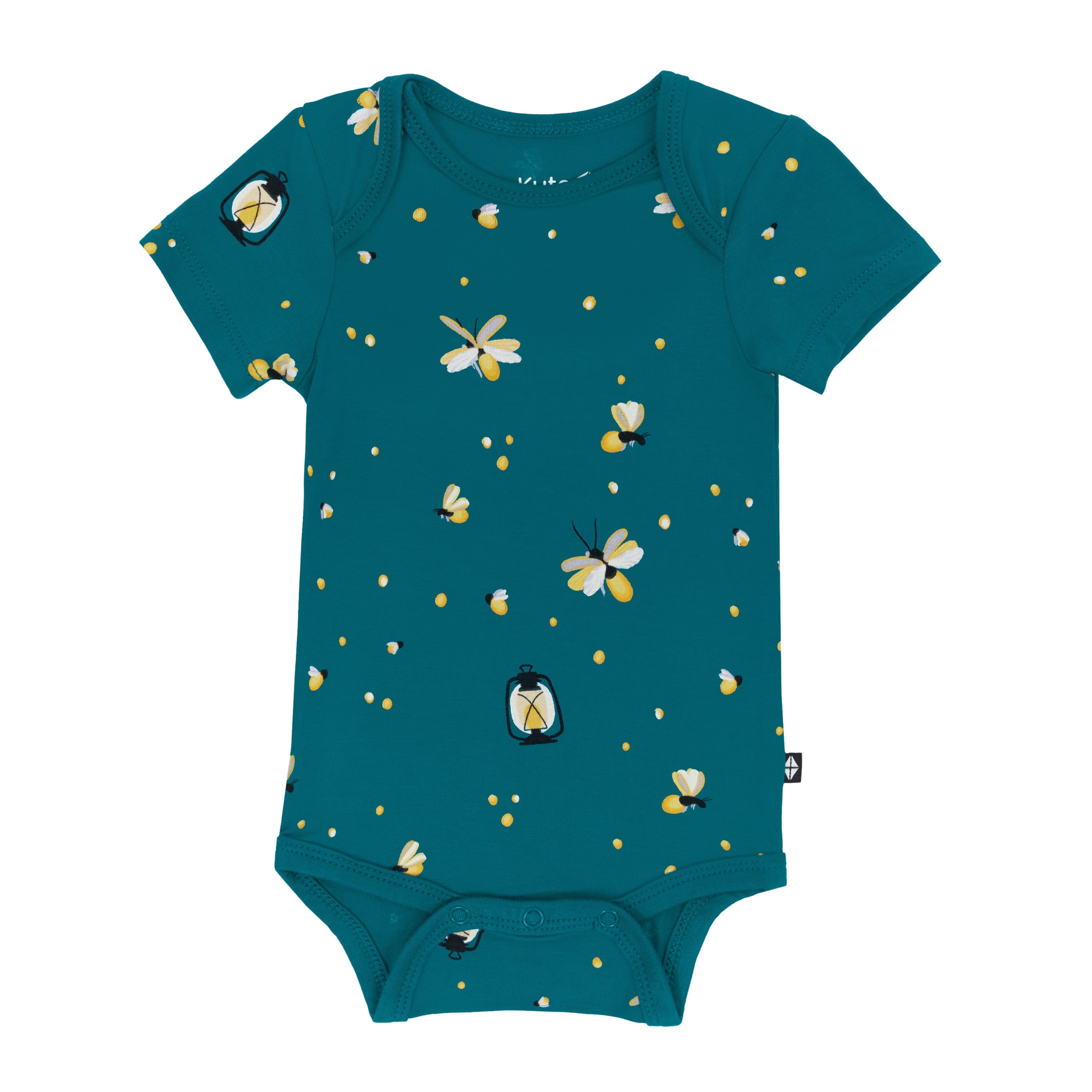 Kyte Baby Short Sleeve Bodysuits Bodysuit in Firefly