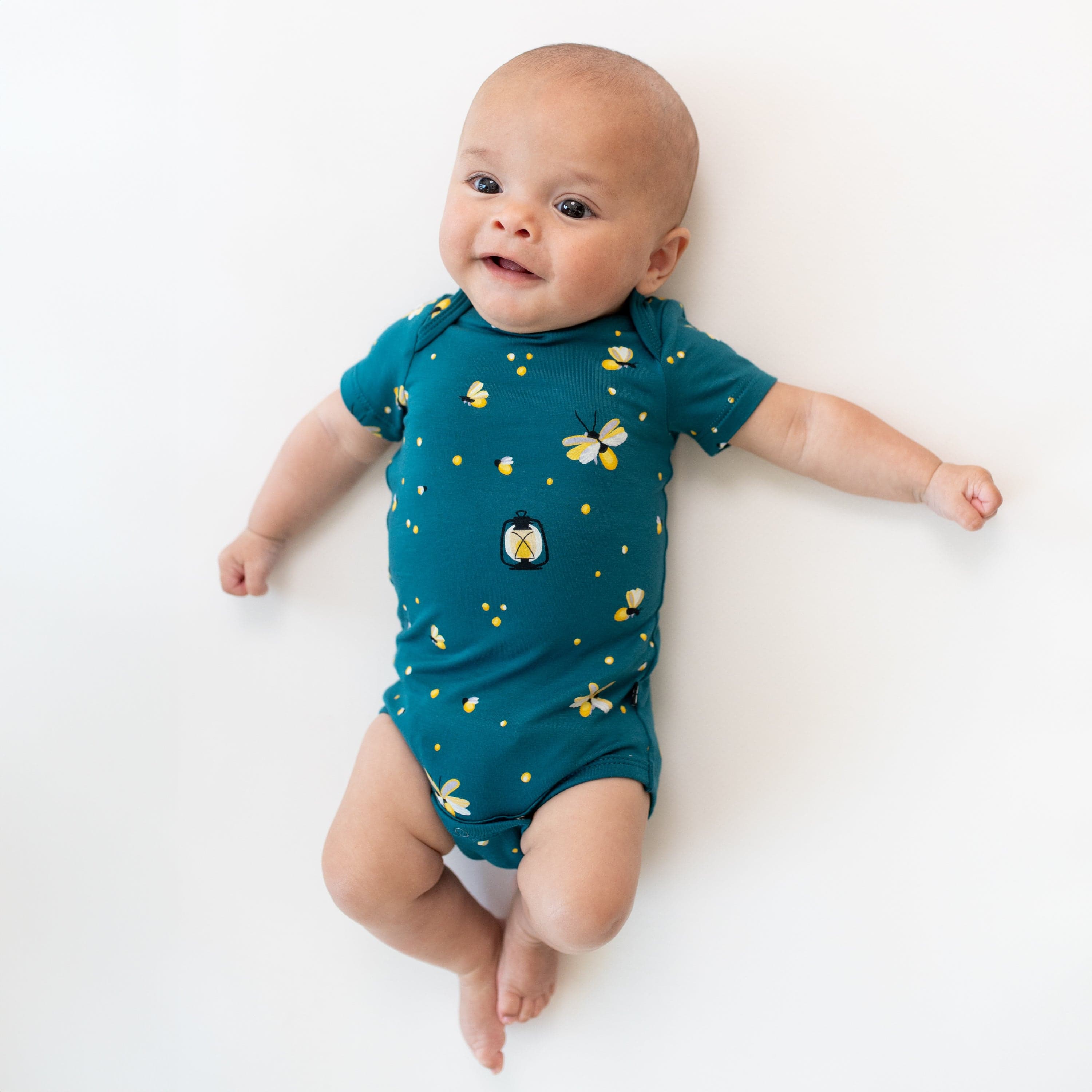 Kyte Baby Short Sleeve Bodysuits Bodysuit in Firefly