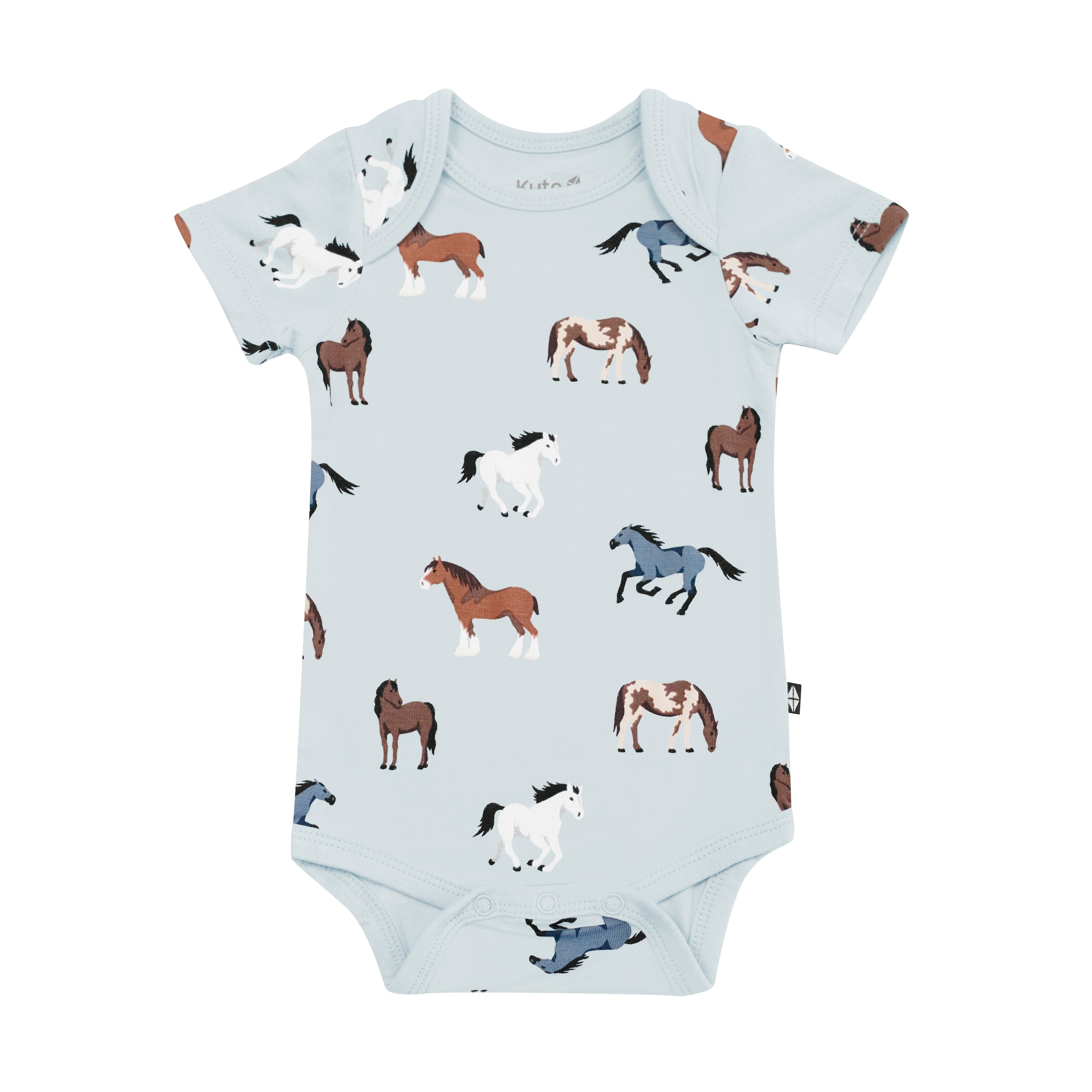 Kyte Baby Short Sleeve Bodysuits Bodysuit in Horse