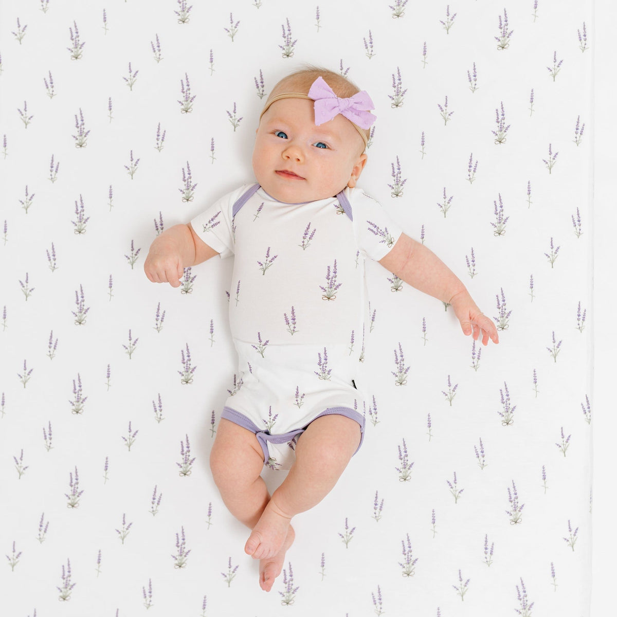 Kyte Baby Short Sleeve Bodysuits Bodysuit in Lavender