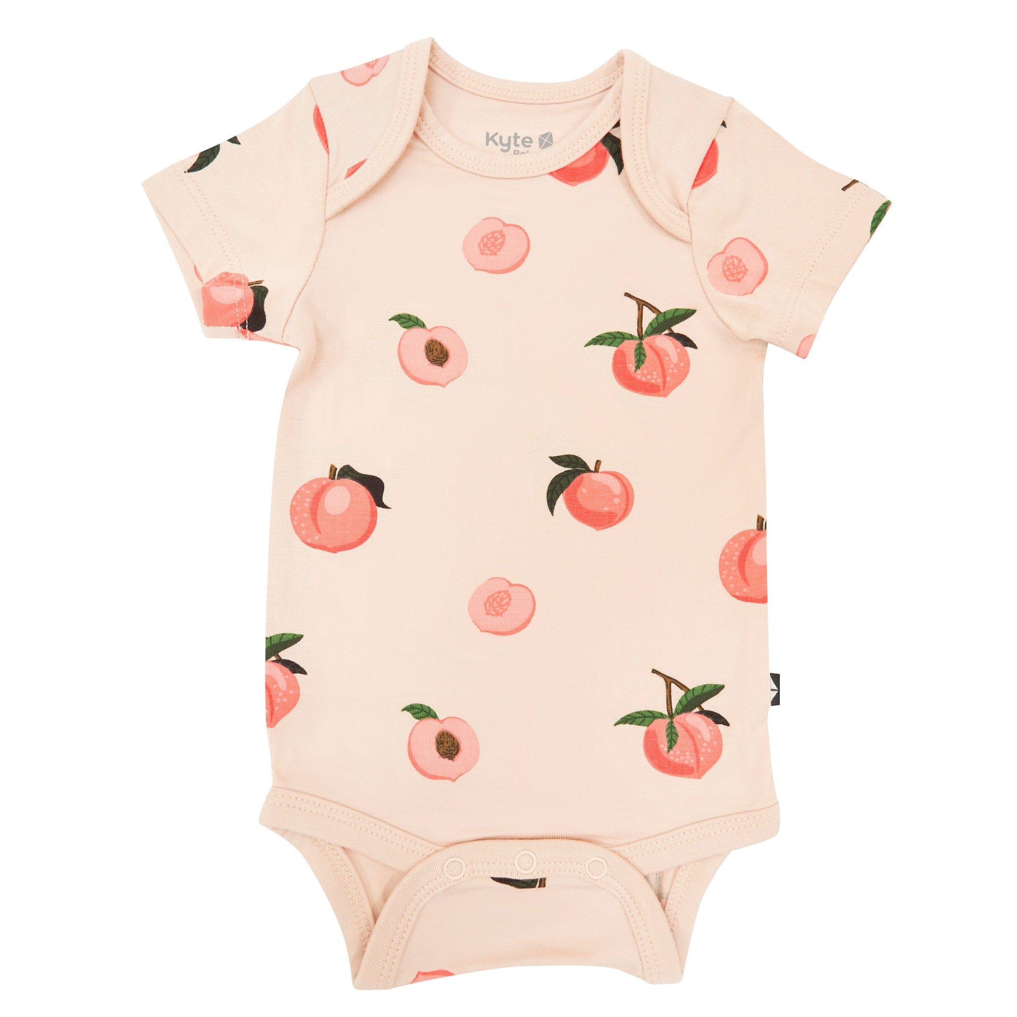 Kyte Baby Short Sleeve Bodysuits Bodysuit in Peach