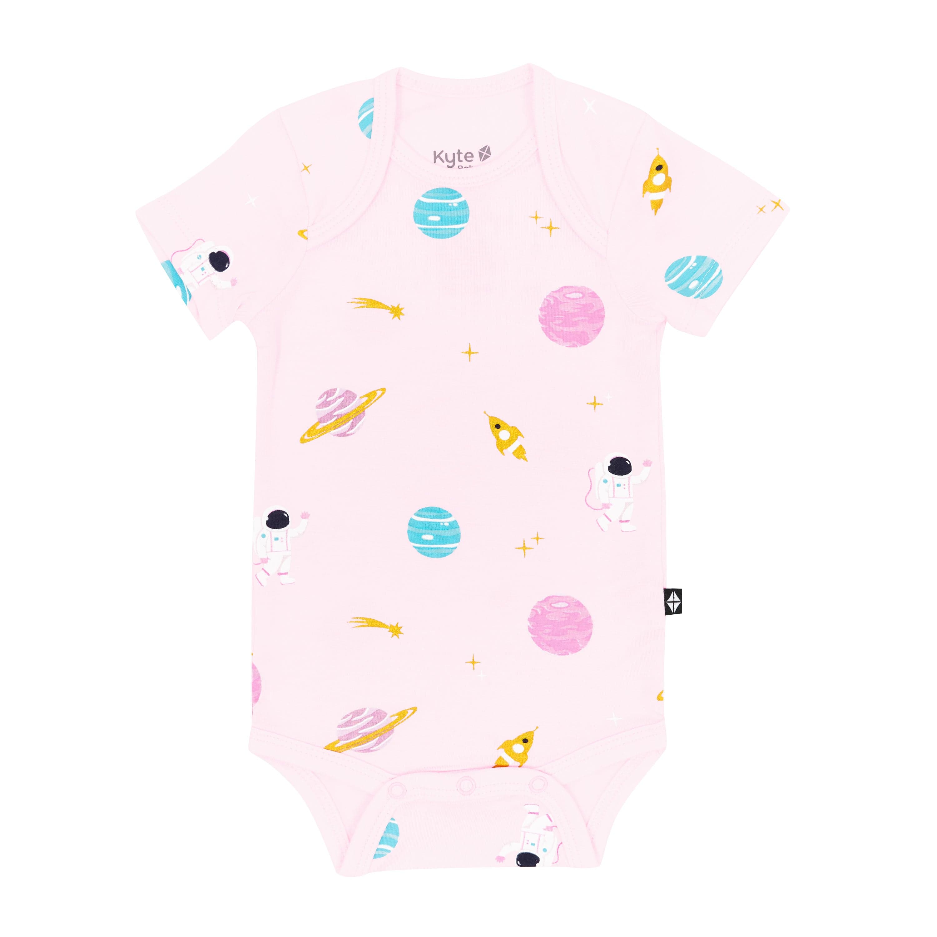 Kyte Baby Short Sleeve Bodysuits Bodysuit in Sakura Space