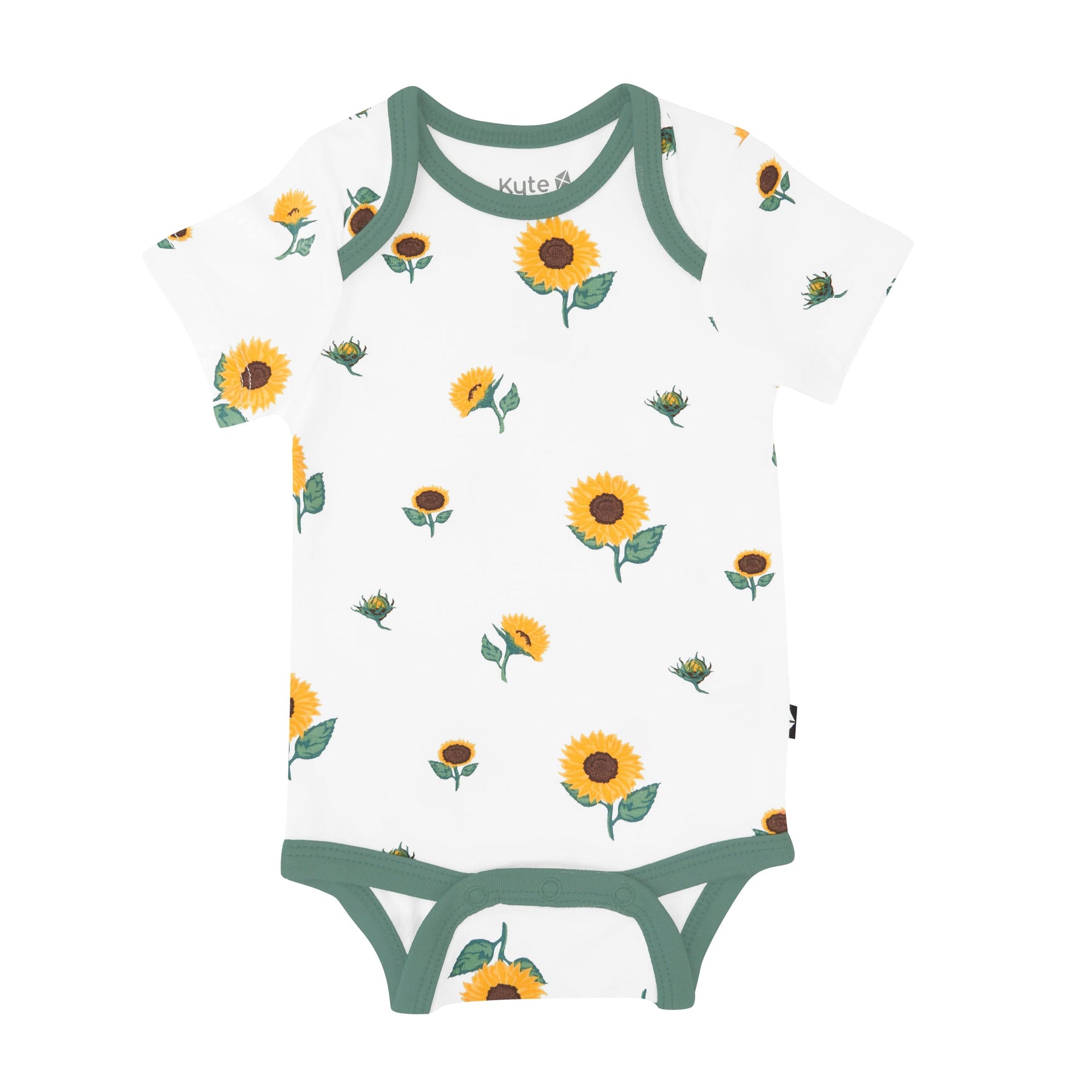 Kyte Baby Short Sleeve Bodysuits Bodysuit in Sunflower