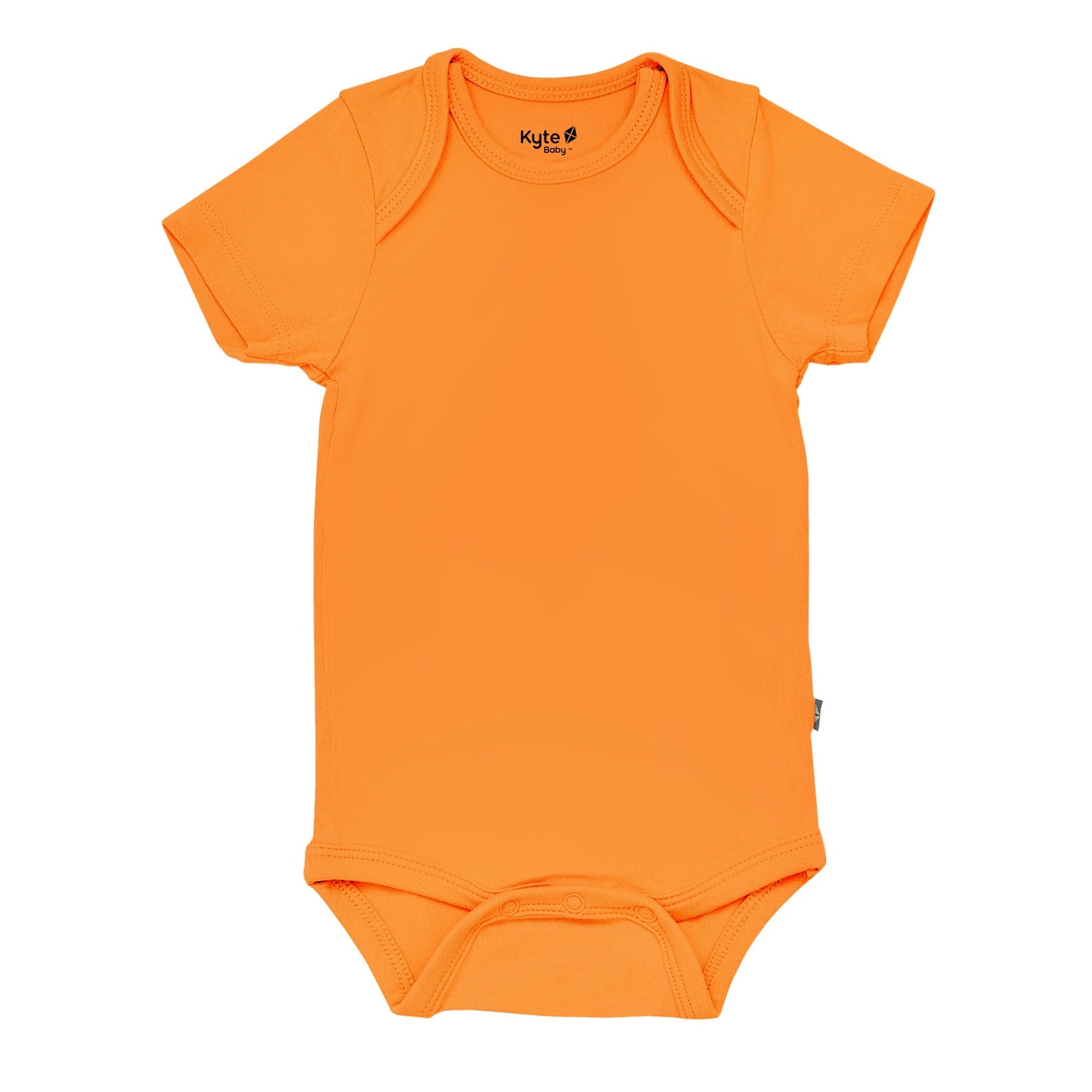 Kyte Baby Short Sleeve Bodysuits Bodysuit in Tangerine