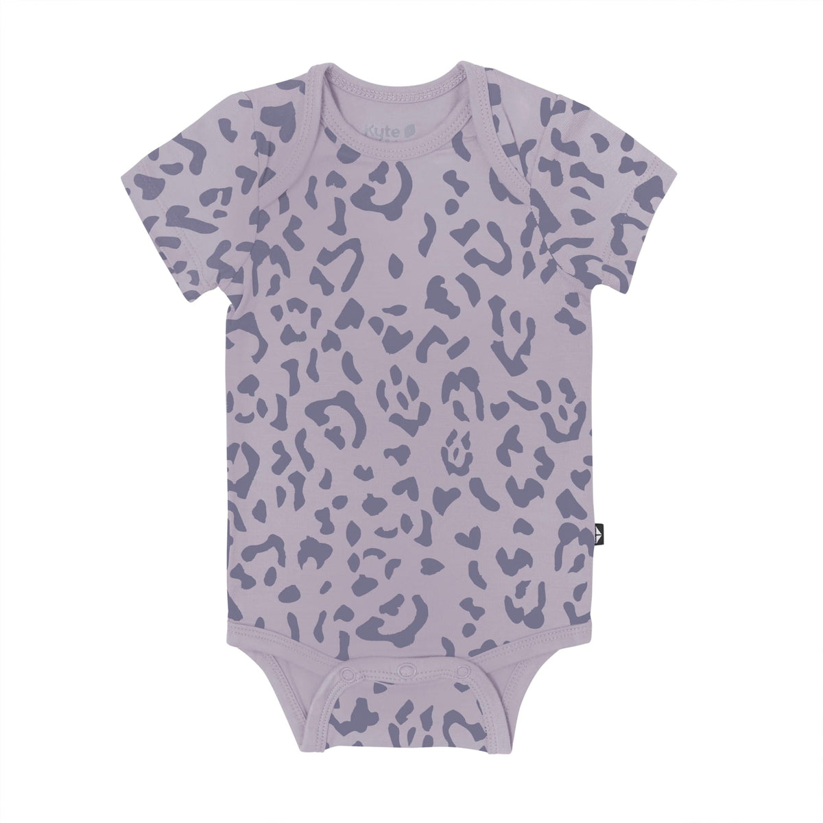 Kyte Baby Short Sleeve Bodysuits Bodysuit in Taro Leopard