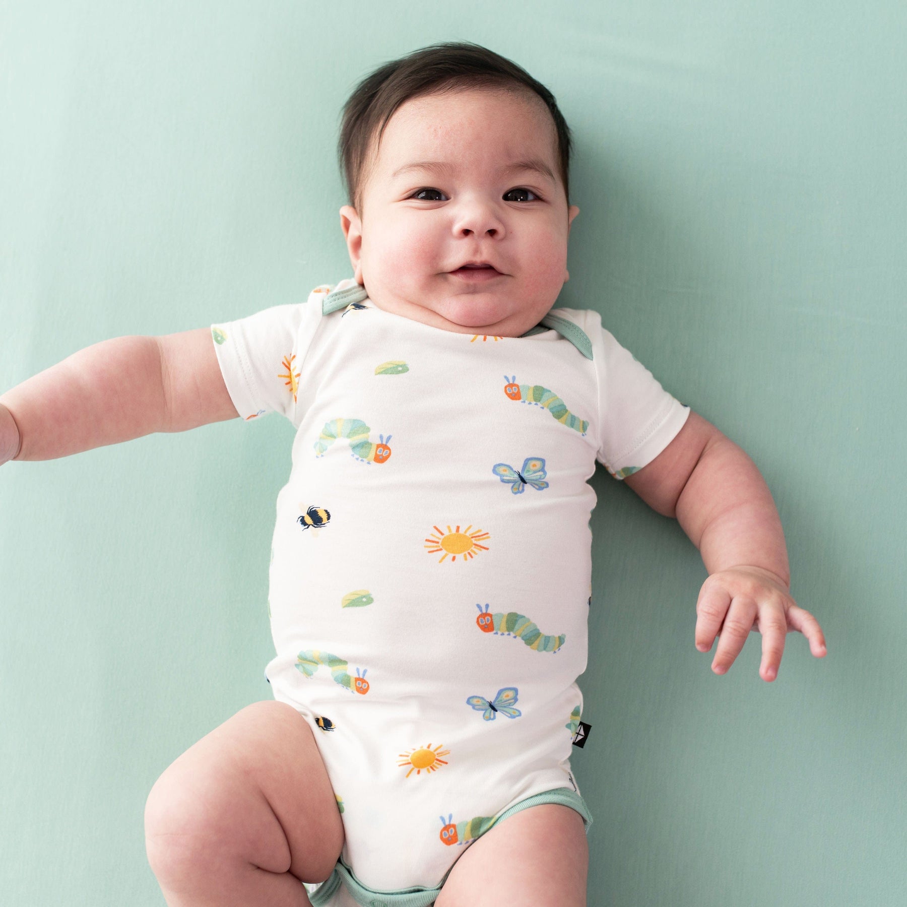 Kyte BABY Short Sleeve Bodysuits Bodysuit in The Very Hungry Caterpillar™ and Friends