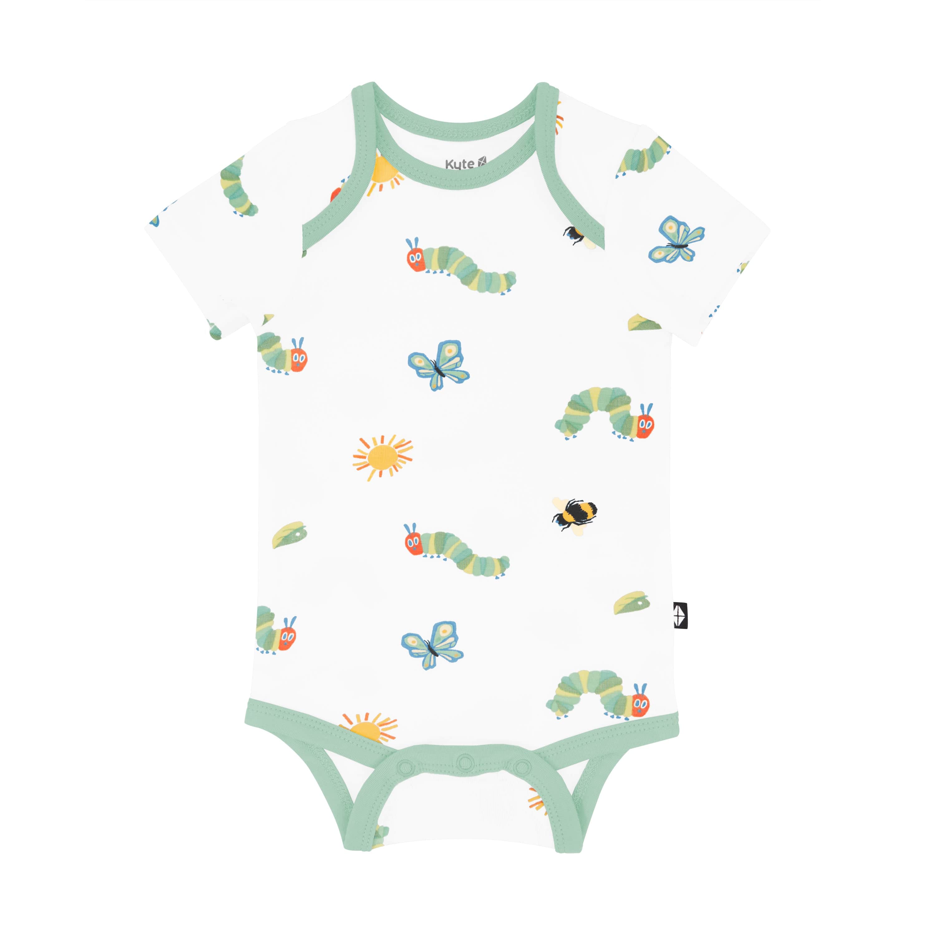 Kyte BABY Short Sleeve Bodysuits Bodysuit in The Very Hungry Caterpillar™ and Friends