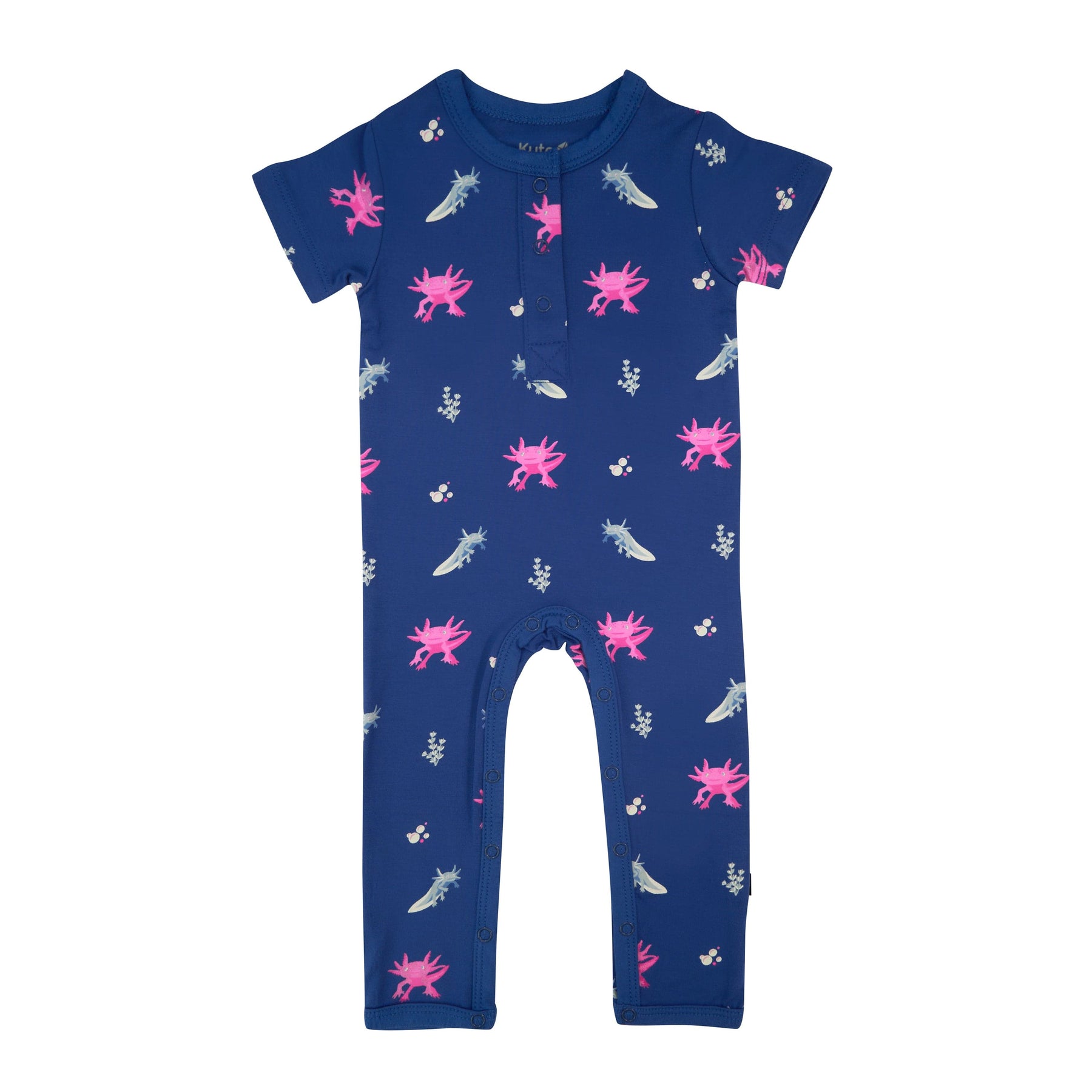 Kyte Baby Short Sleeve Rompers Short Sleeve Romper in Axolotl