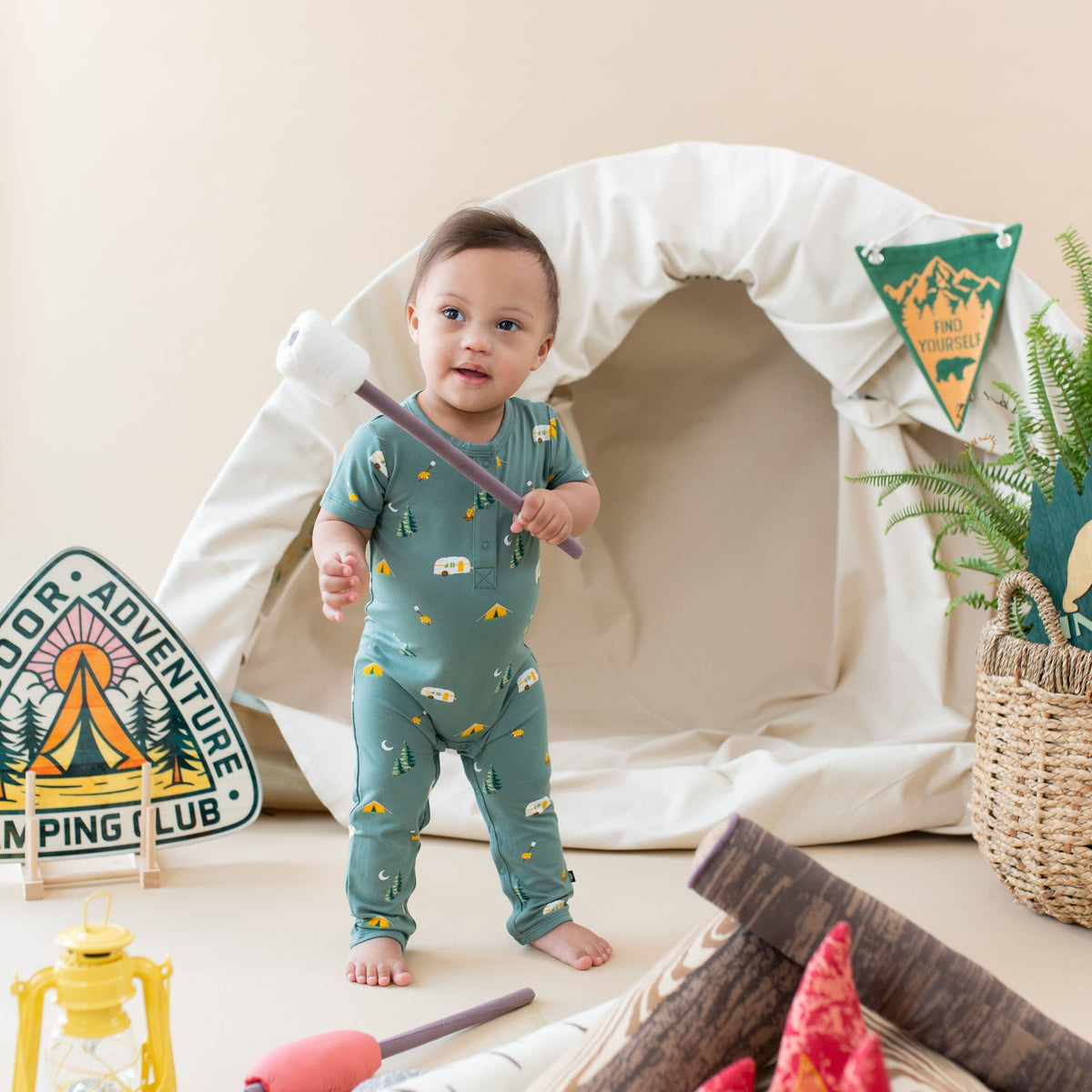 Bigfoot Camping Romper main image 1
