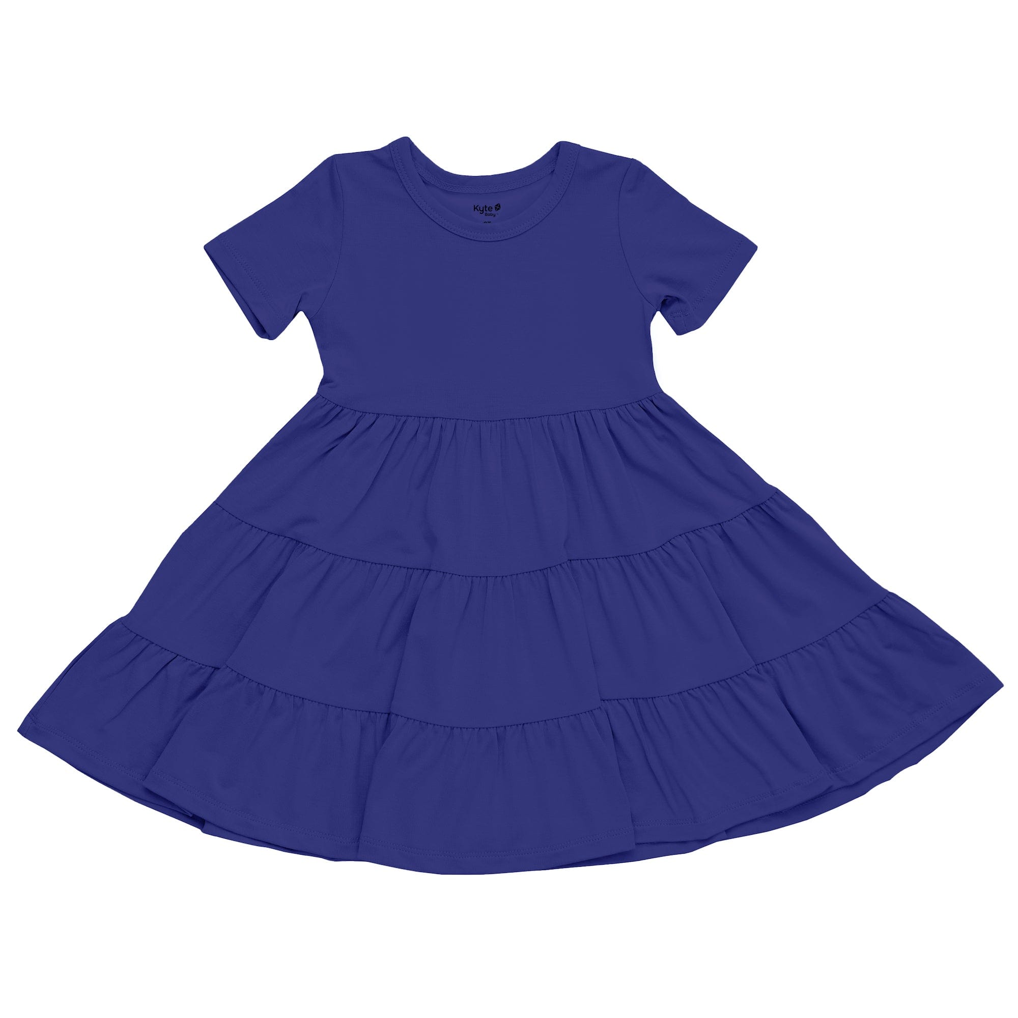 Kyte Baby Short Sleeve Tiered Dress Short Sleeve Tiered Dress in Royal