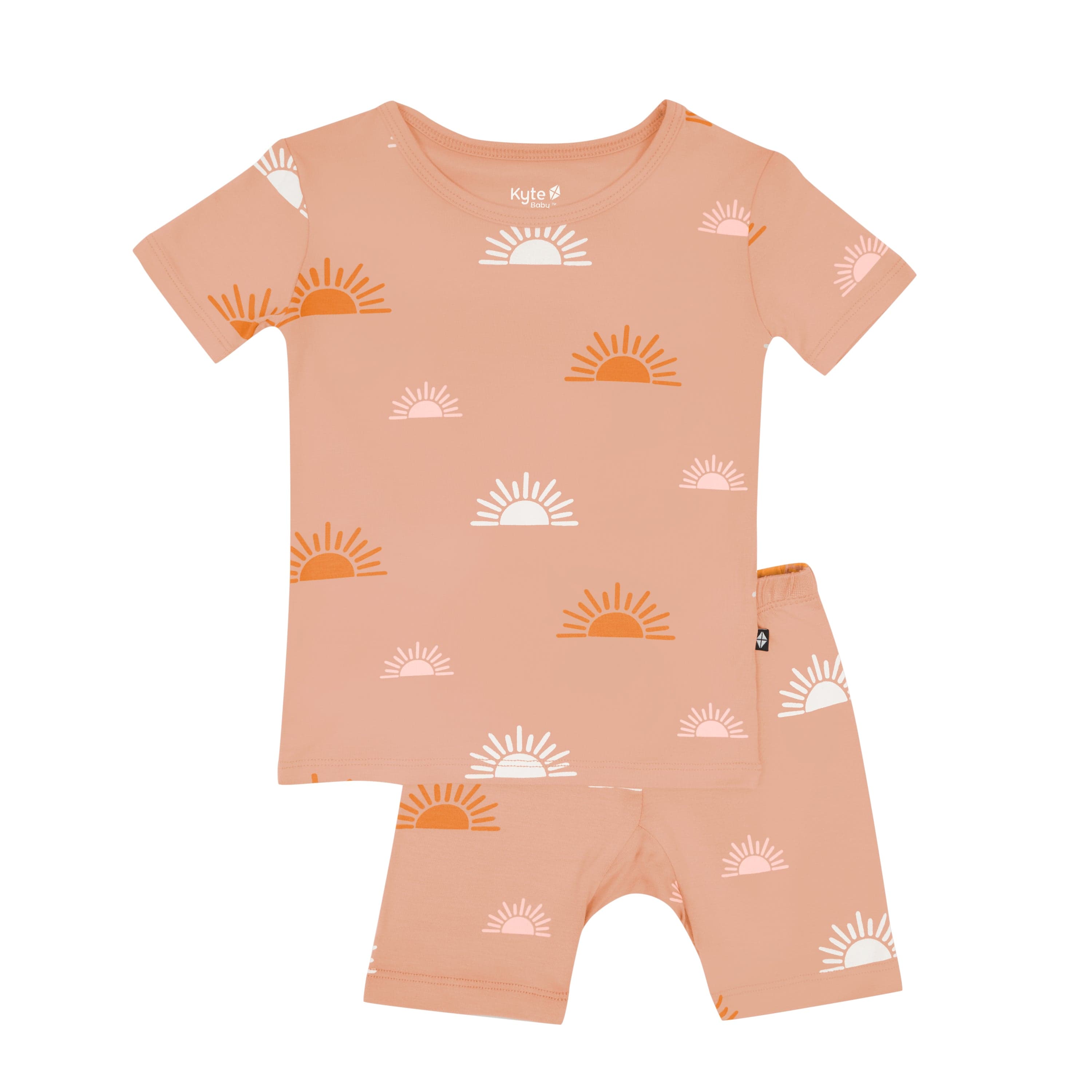 Kyte Baby Short Sleeve Toddler Pajama Set Short Sleeve Pajamas in Boho Sun