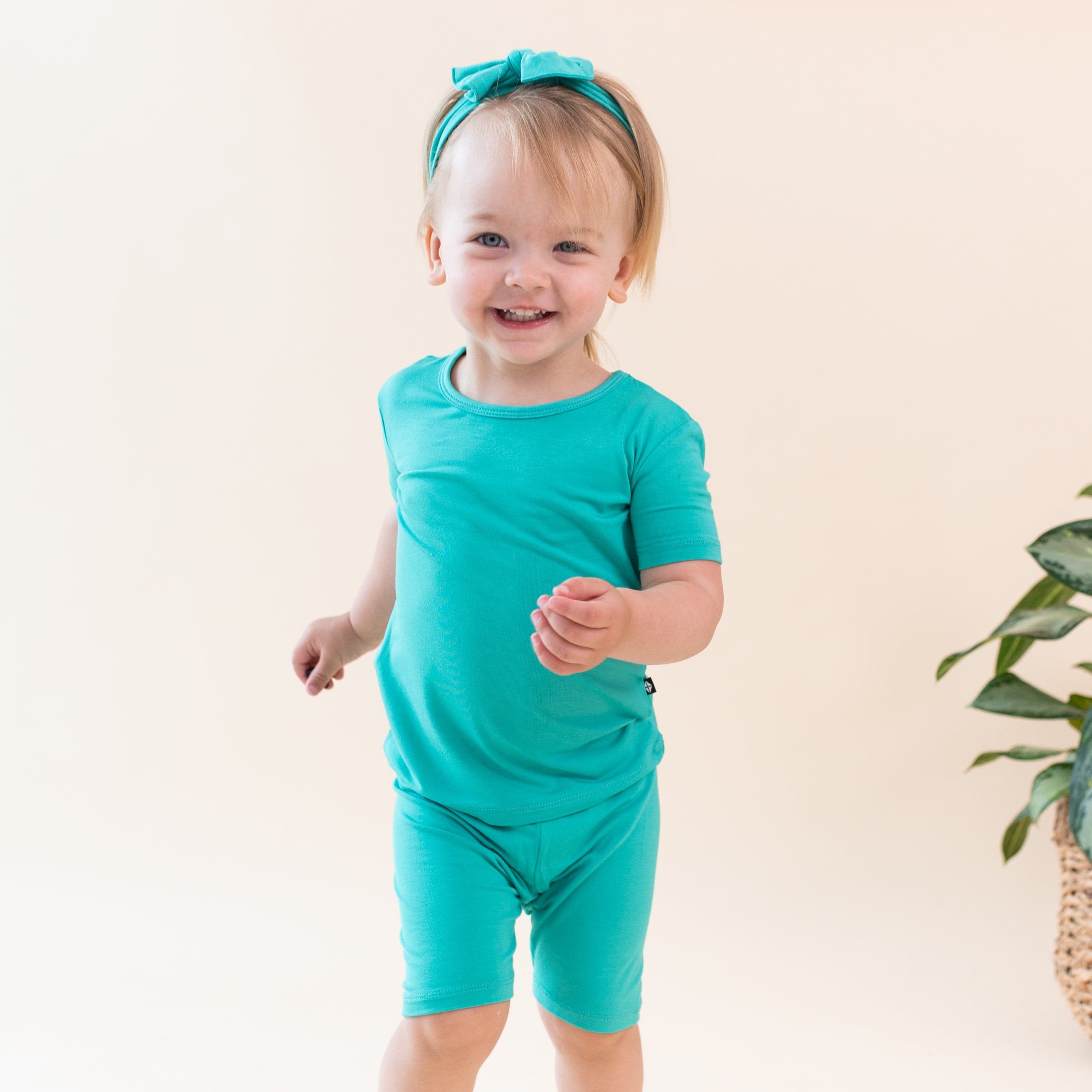 Kyte Baby Short Sleeve Toddler Pajama Set Short Sleeve Pajamas in Caribbean