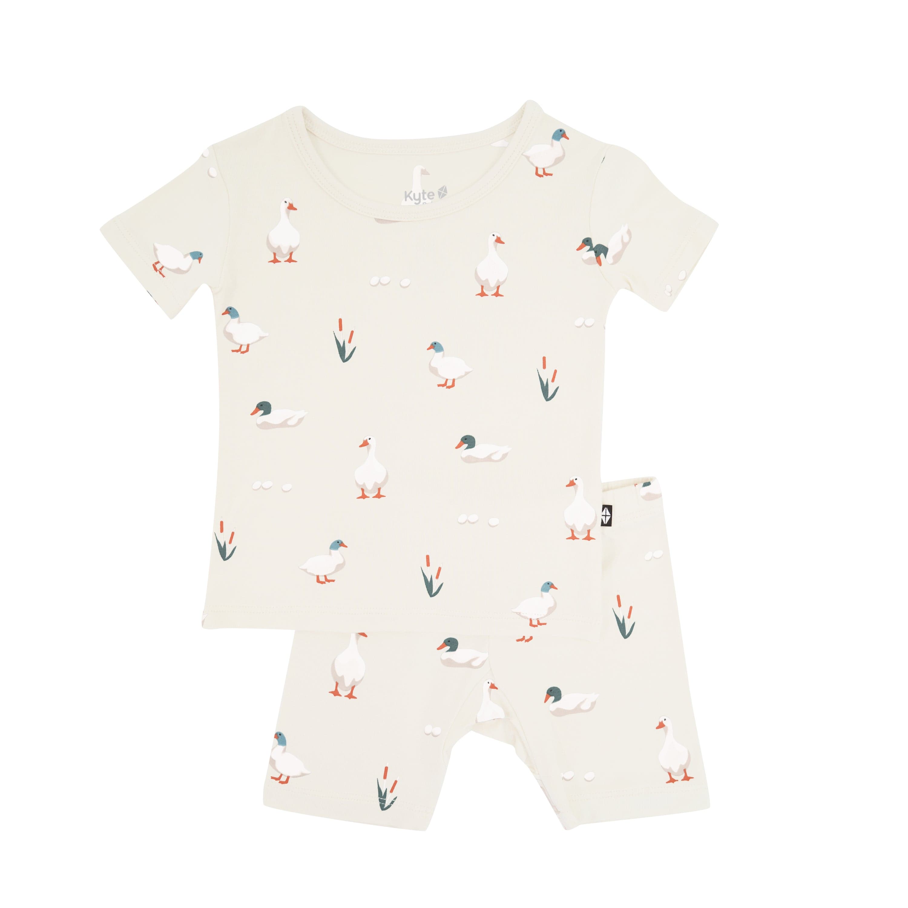 Kyte Baby Short Sleeve Toddler Pajama Set Short Sleeve Pajamas in Duck