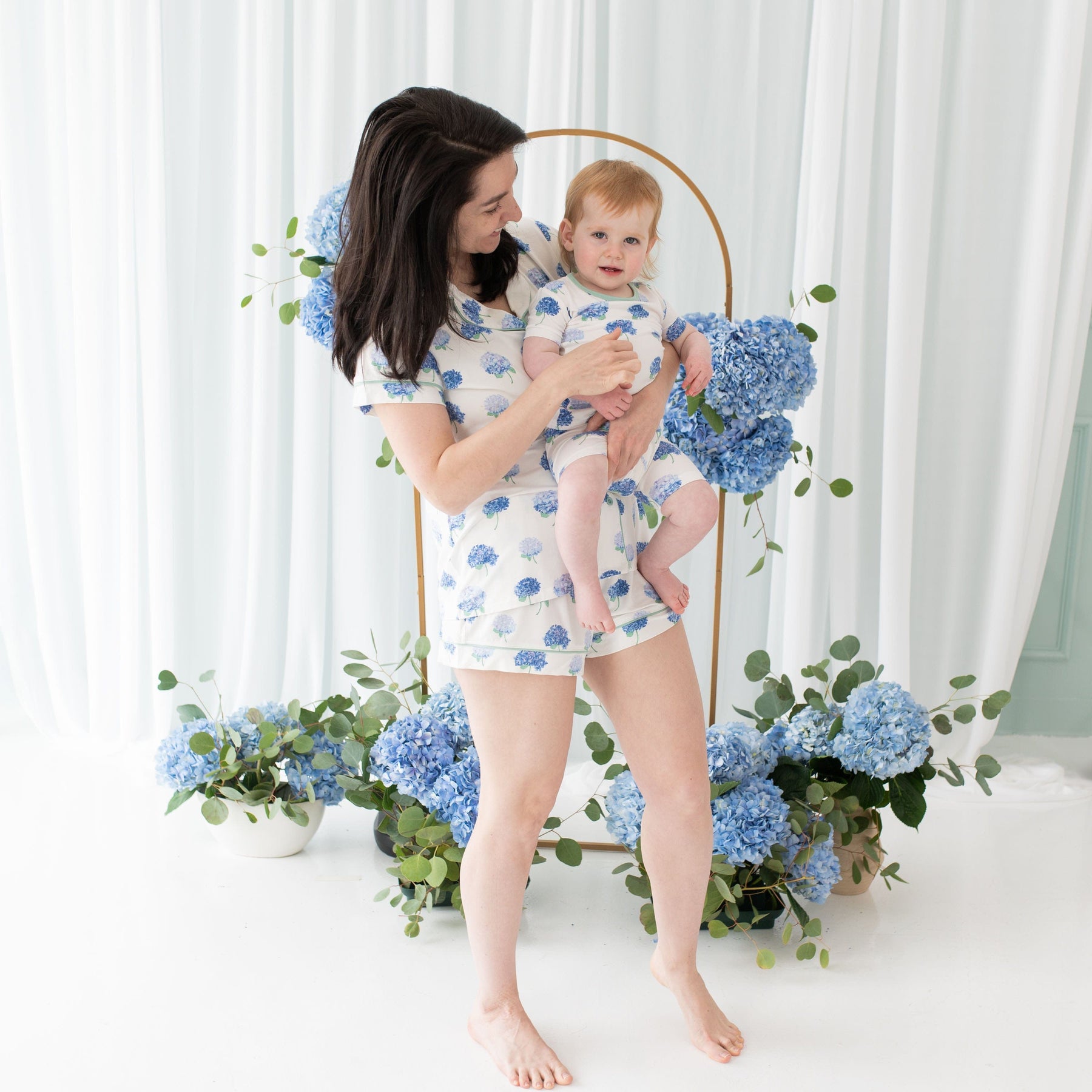 Kyte Baby Short Sleeve Toddler Pajama Set Short Sleeve Pajamas in Hydrangea