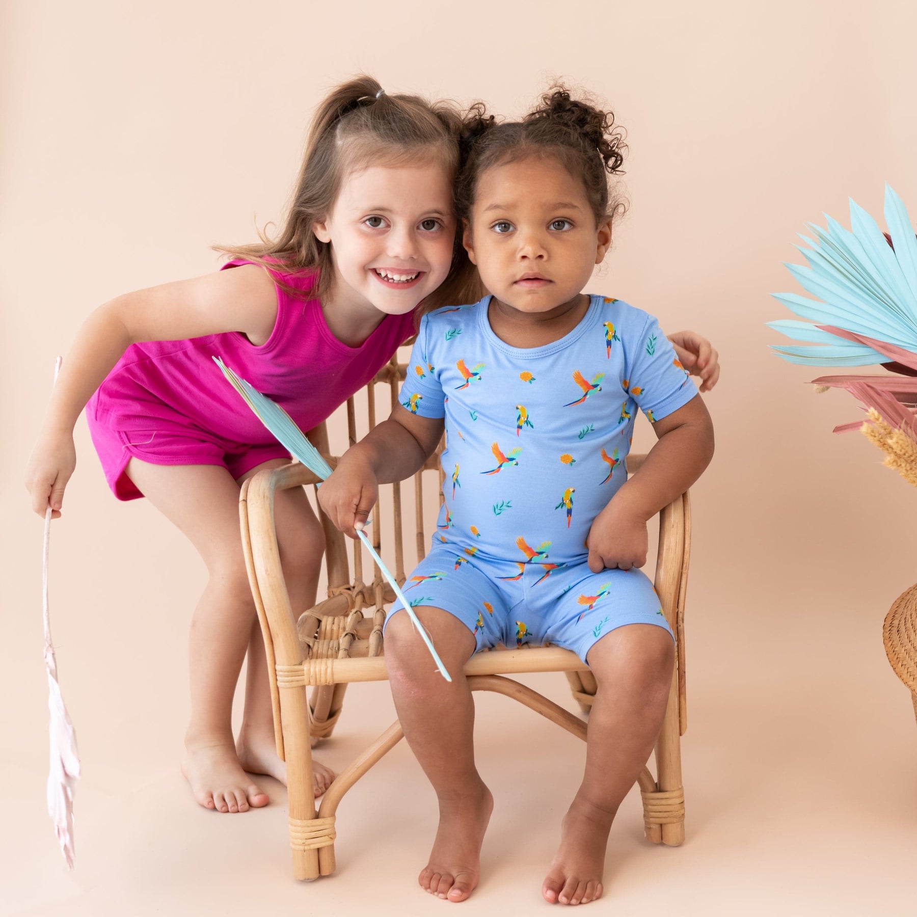 Kyte Baby Short Sleeve Toddler Pajama Set Short Sleeve Pajamas in Macaw