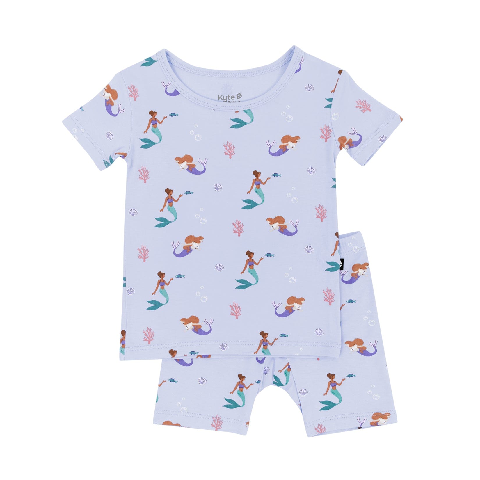 Kyte Baby Short Sleeve Toddler Pajama Set Short Sleeve Pajamas in Mermaid