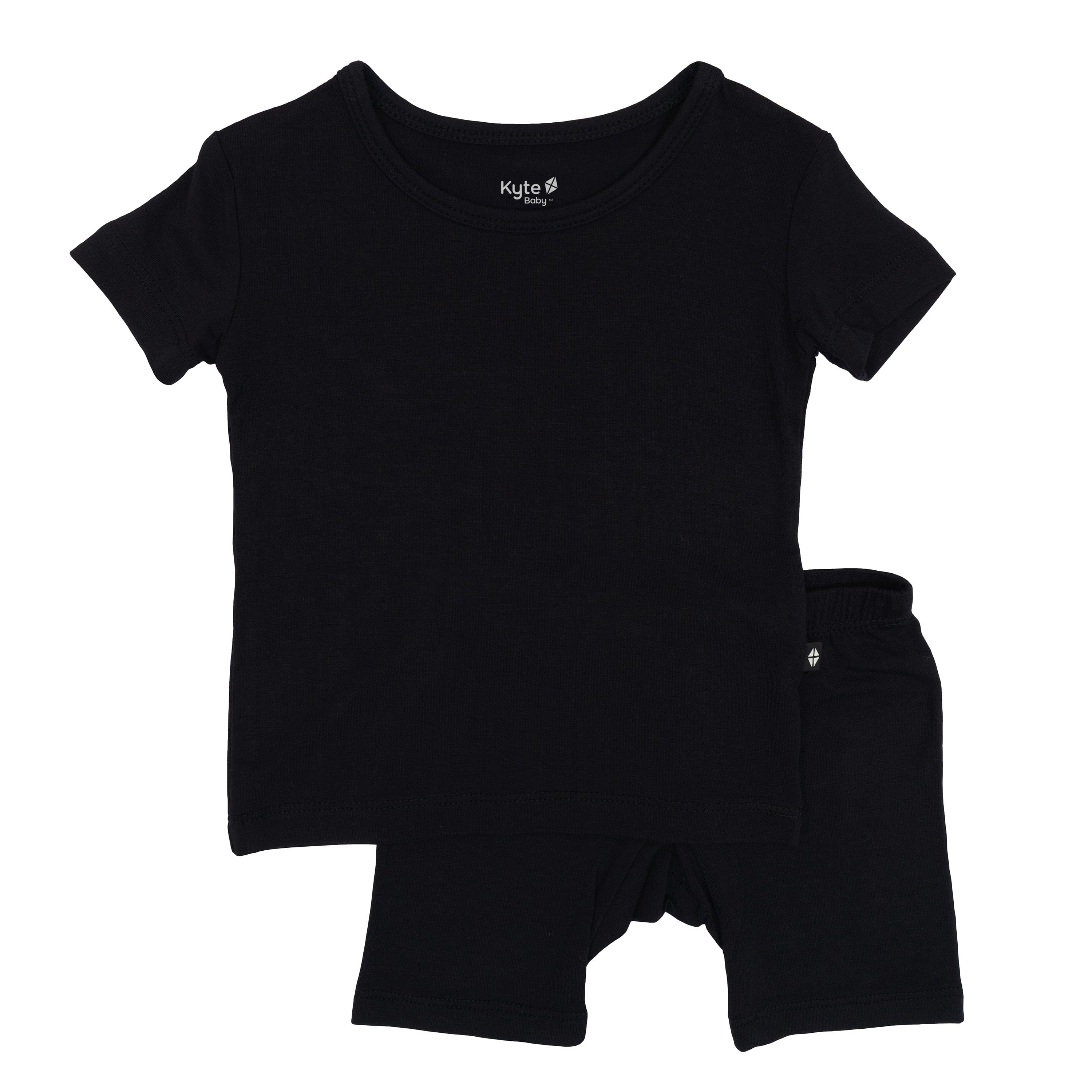 Short Sleeve Toddler Pajamas in Midnight