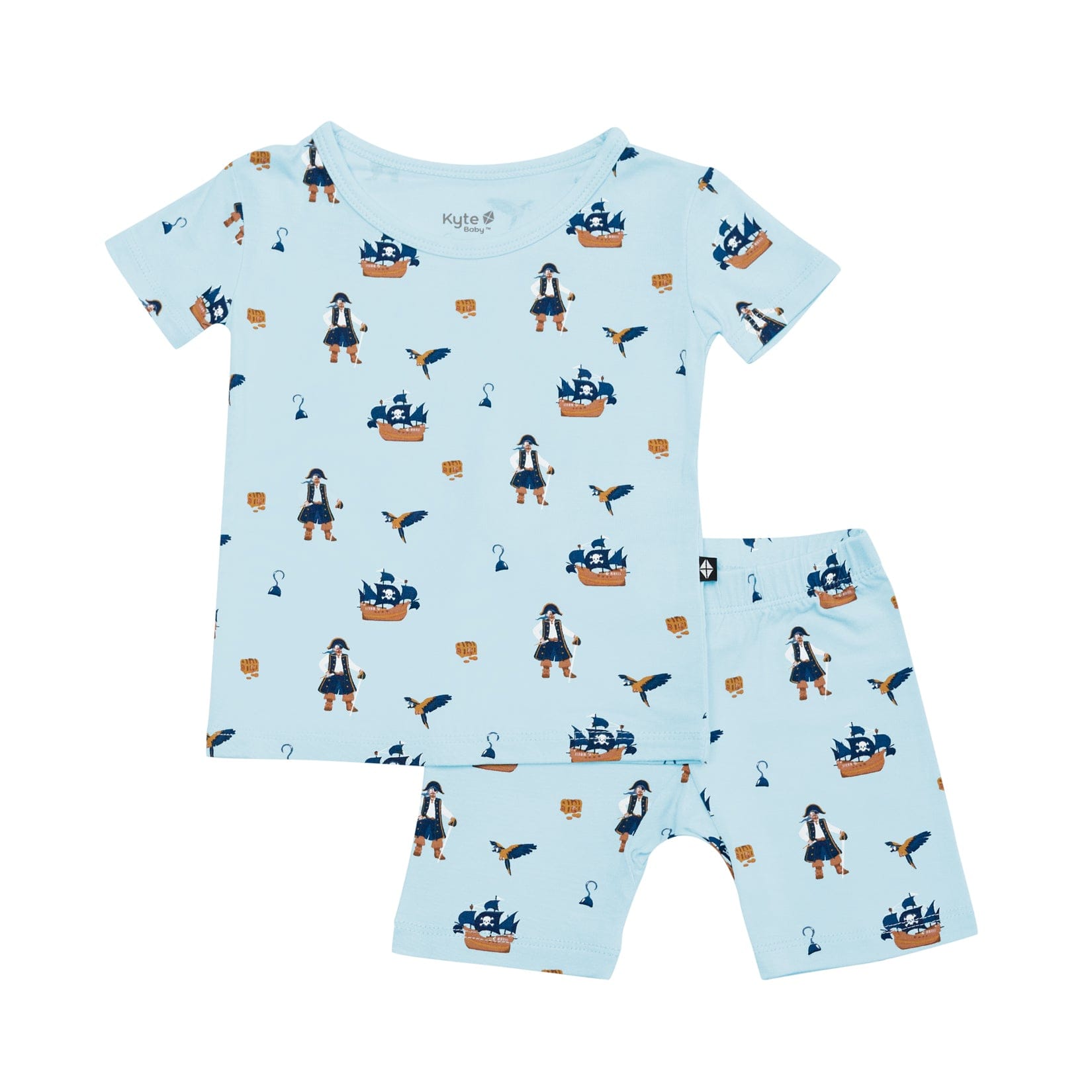 Kyte Baby Short Sleeve Toddler Pajama Set Short Sleeve Pajamas in Pirate