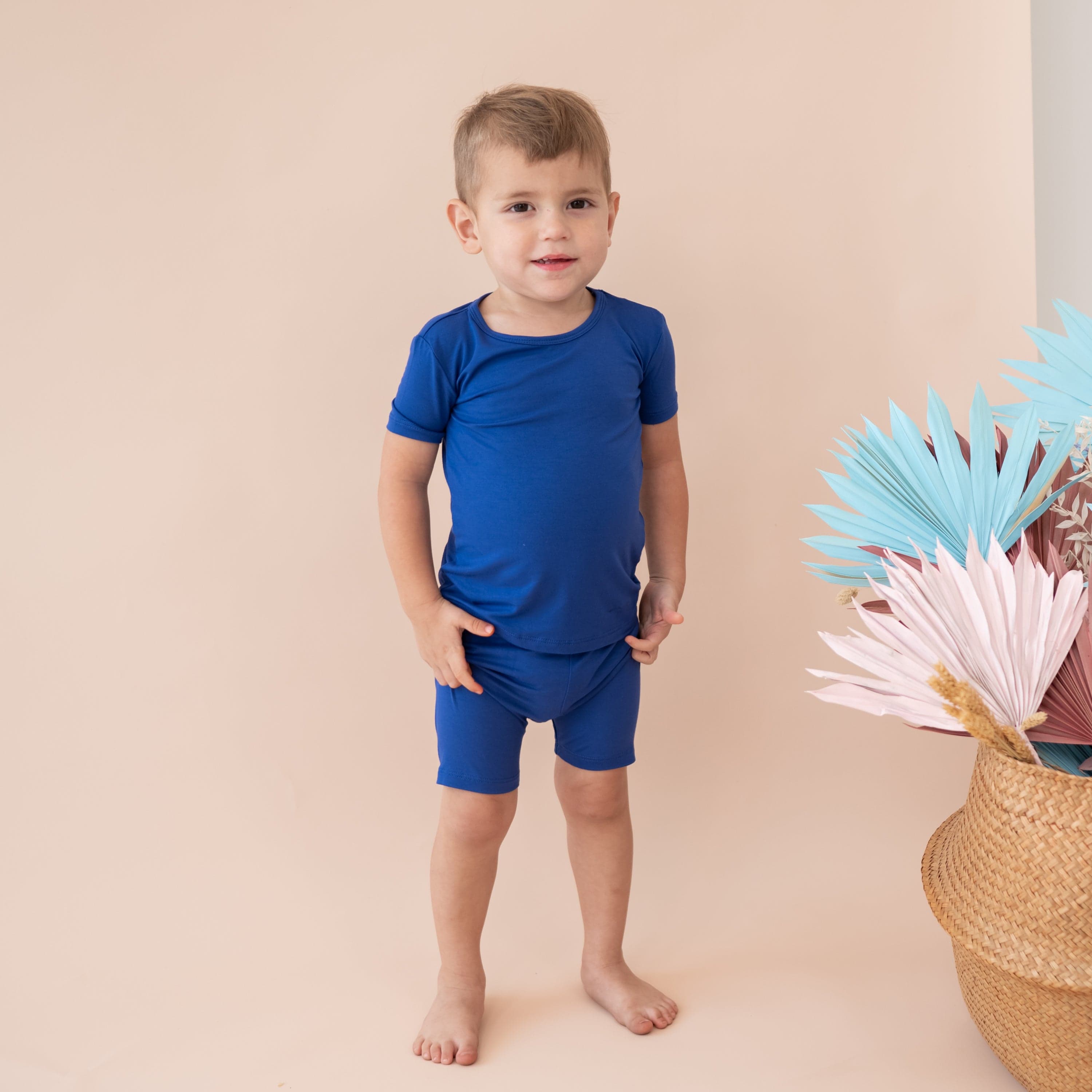 Kyte Baby Short Sleeve Toddler Pajama Set Short Sleeve Pajamas in Royal