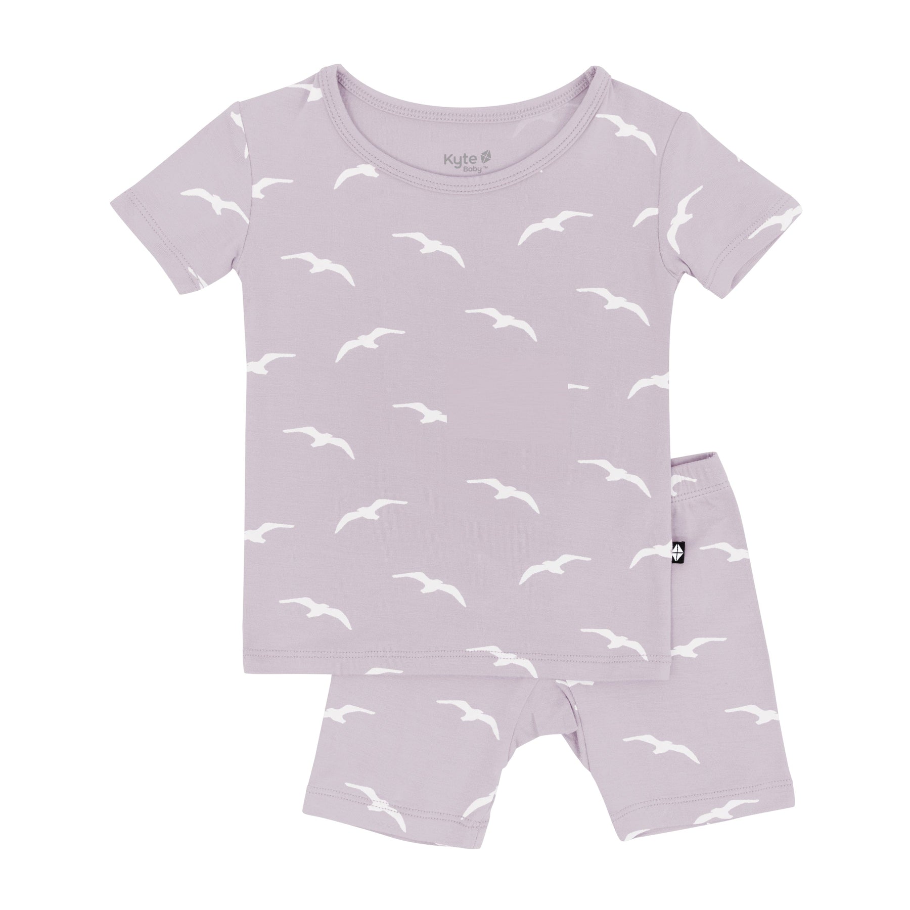Kyte Baby Short Sleeve Toddler Pajama Set Short Sleeve Pajamas in Seagull
