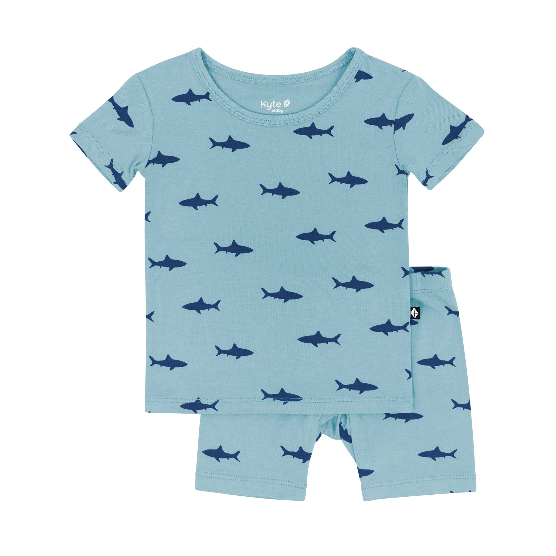 Kyte Baby Short Sleeve Toddler Pajama Set Short Sleeve Pajamas in Shark