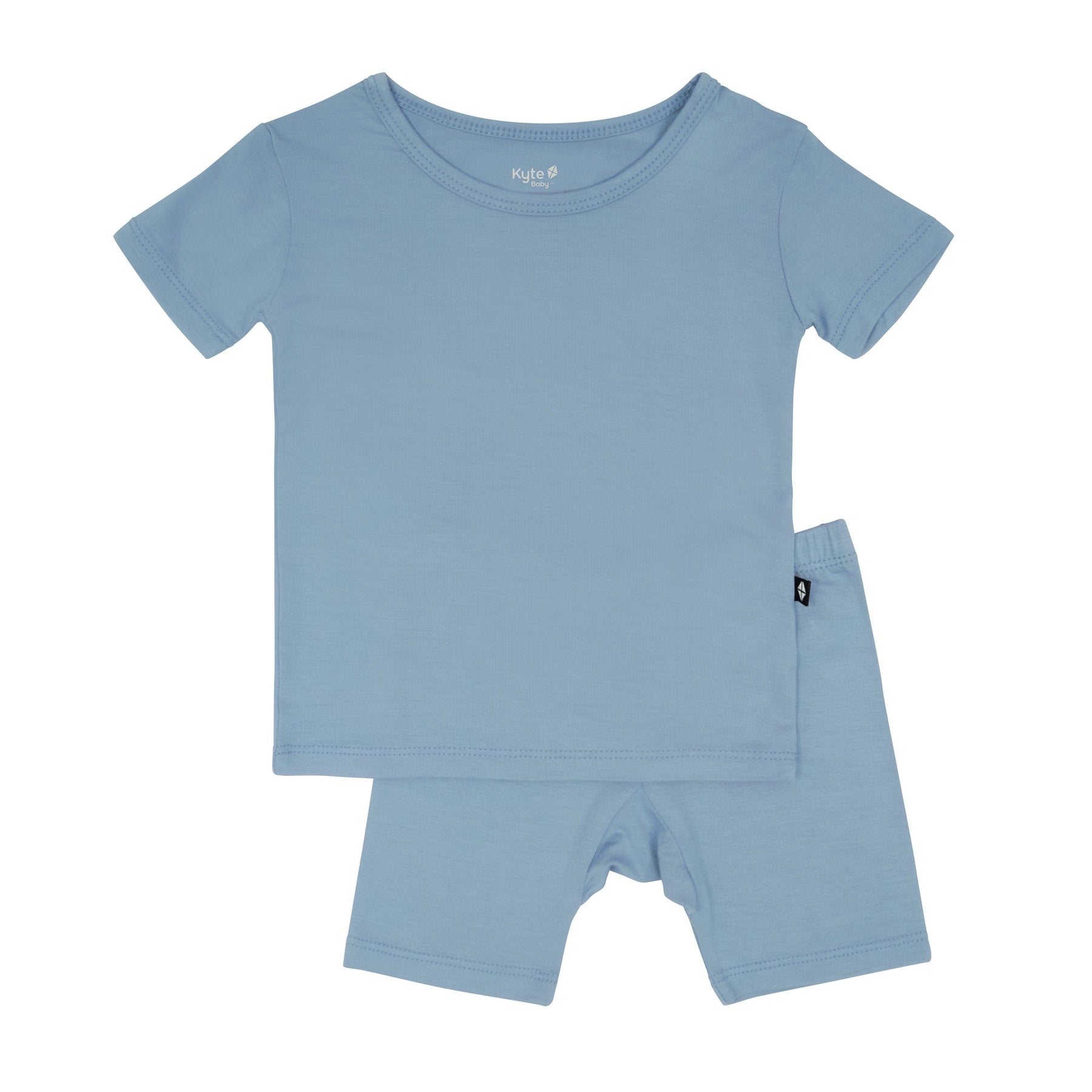 Kyte Baby Short Sleeve Toddler Pajama Set Short Sleeve Pajamas in Slate